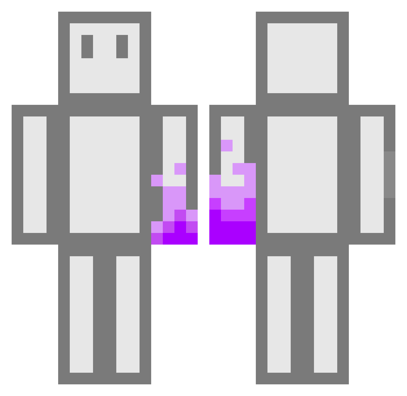 _z35 Minecraft skin, front and back view