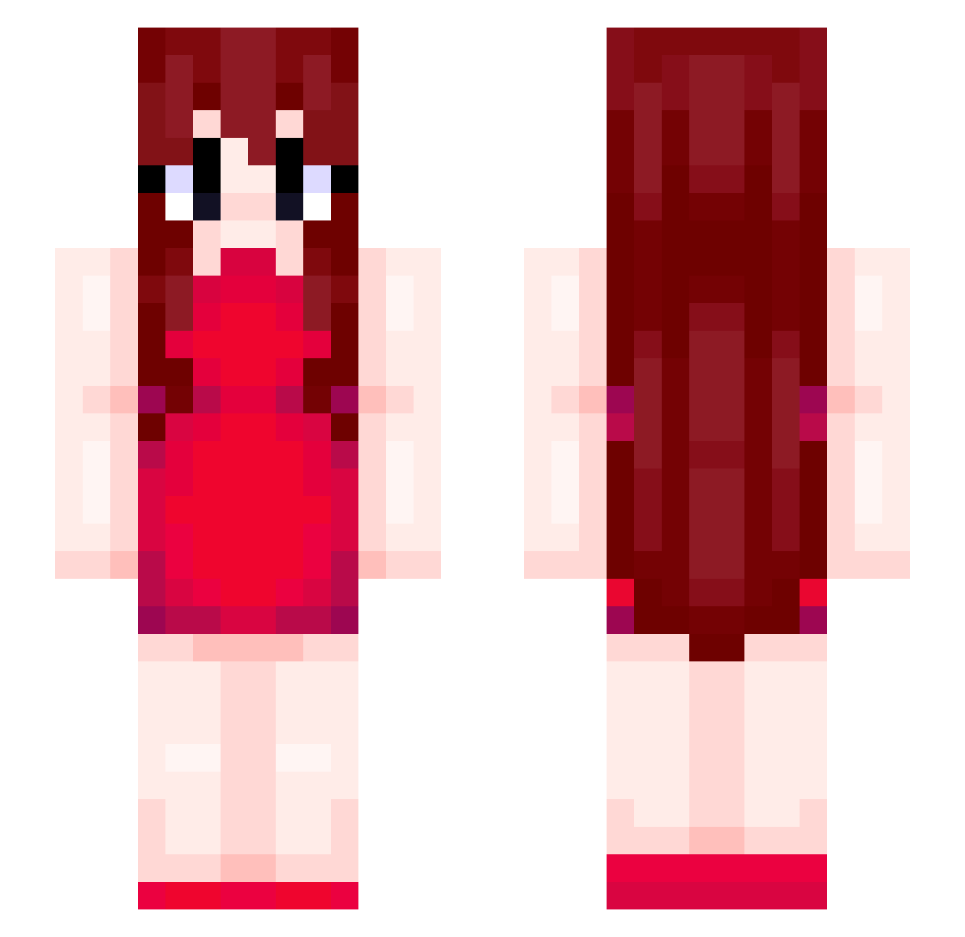 BoltTheOne Minecraft skin, front and back view