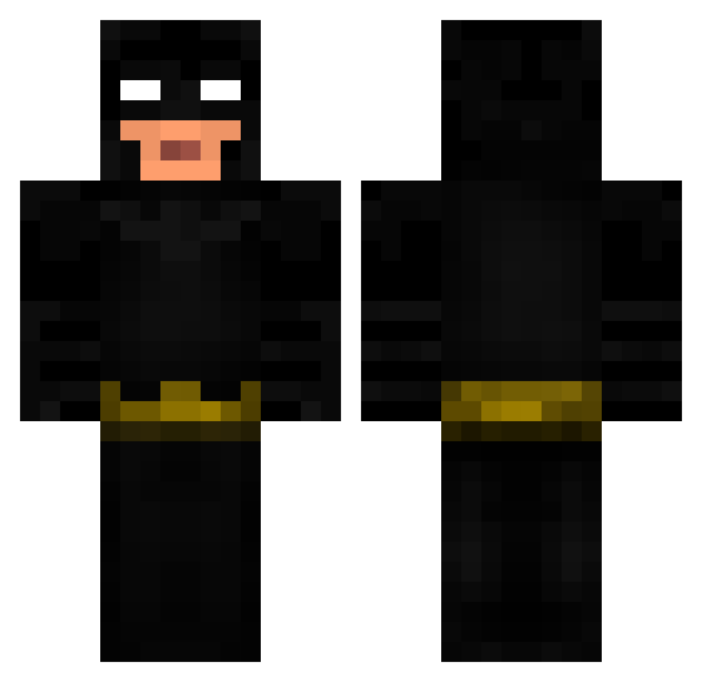 Settle Minecraft skin, front and back view