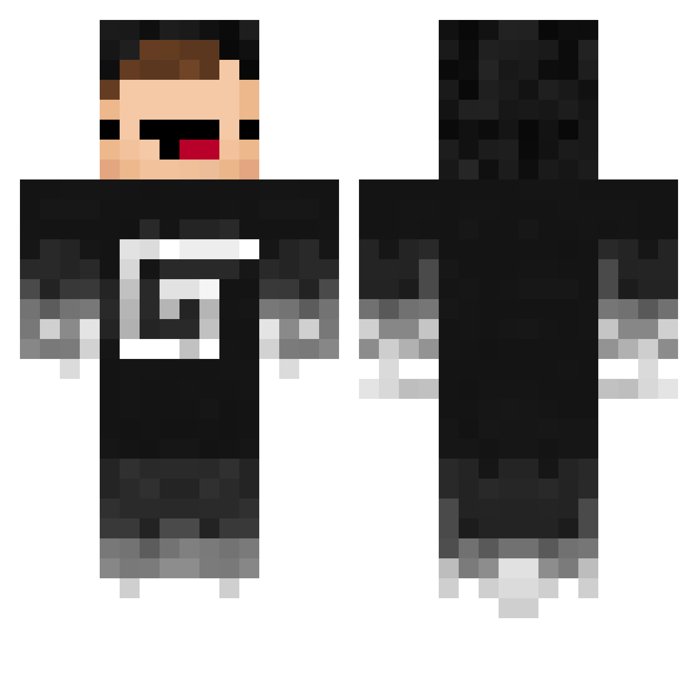 _YoungKelly_ Minecraft skin, front and back view