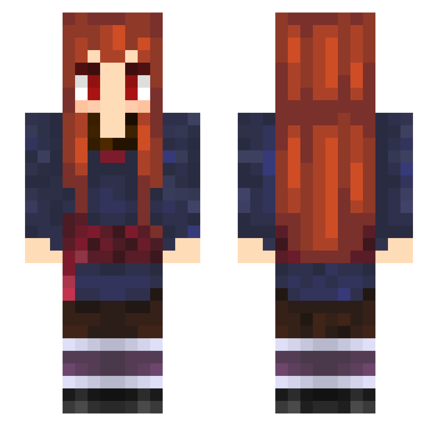 eIucidator_ Minecraft skin, front and back view