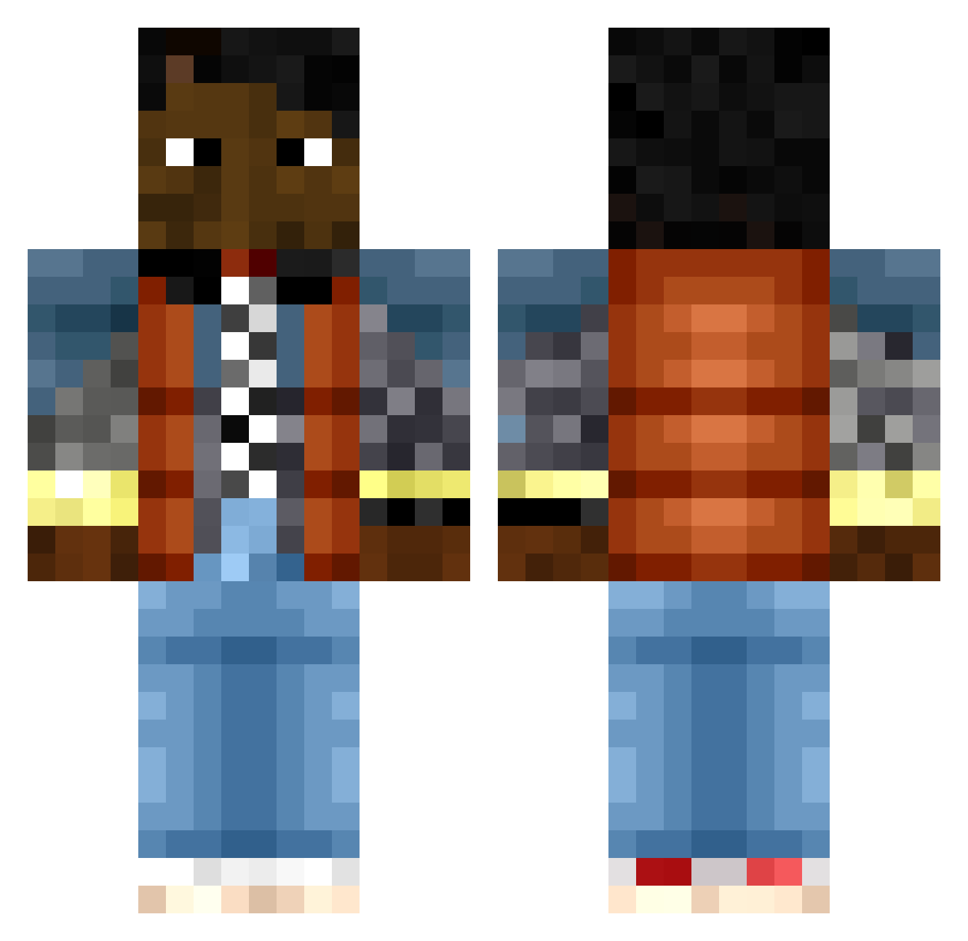 marty___mcfly Minecraft skin, front and back view