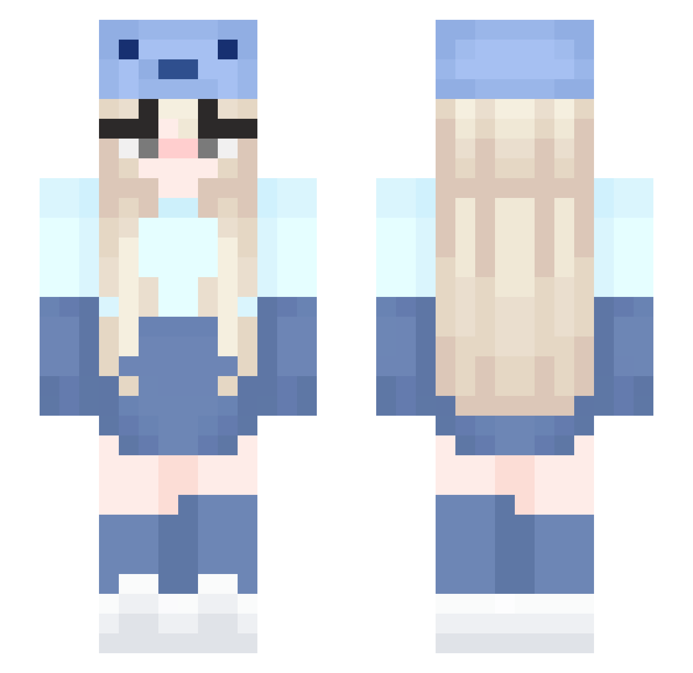 Gulenim Minecraft skin, front and back view