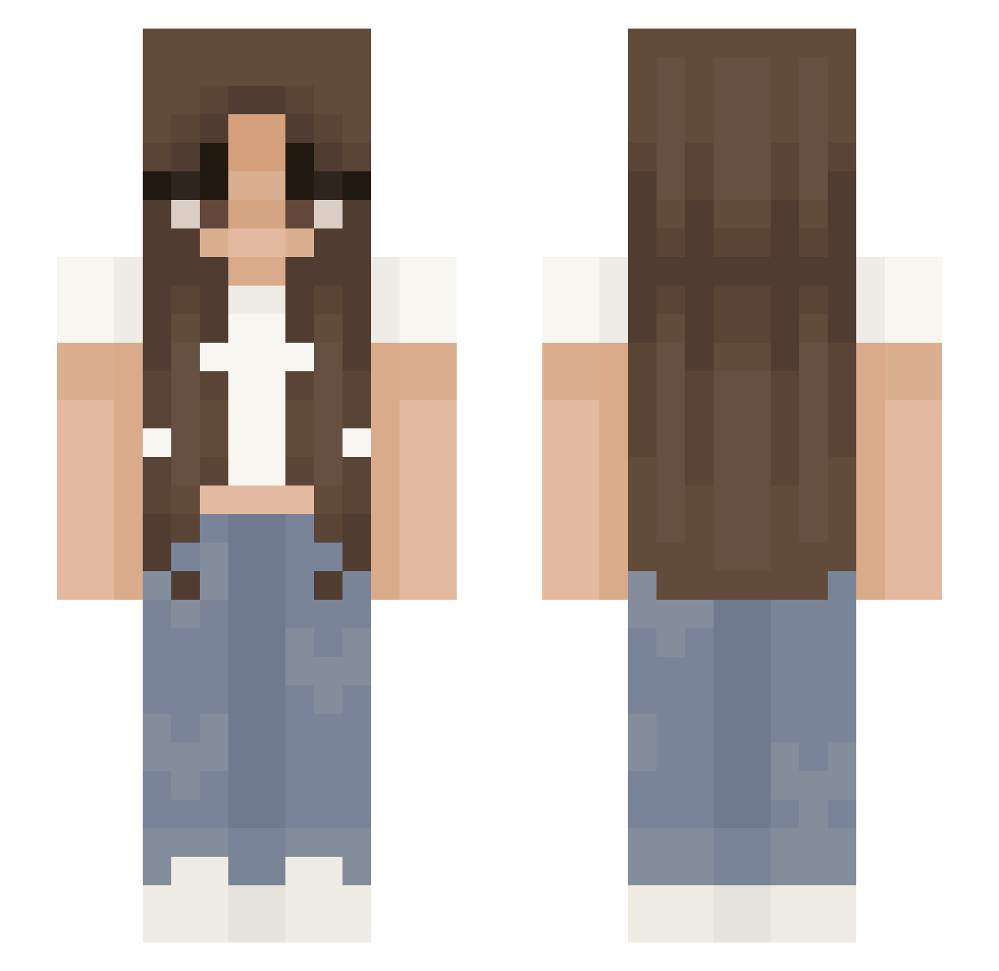 sissipichler Minecraft skin, front and back view