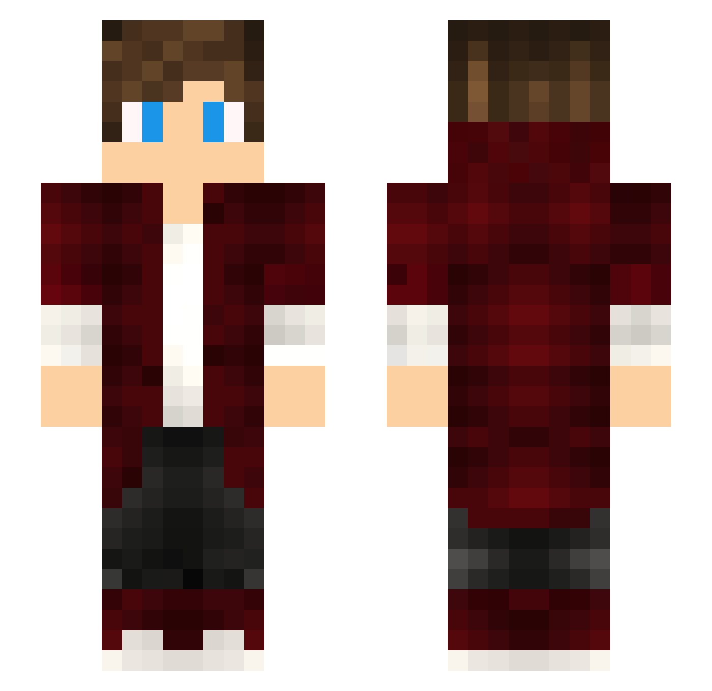 SilverStone974 Minecraft skin, front and back view