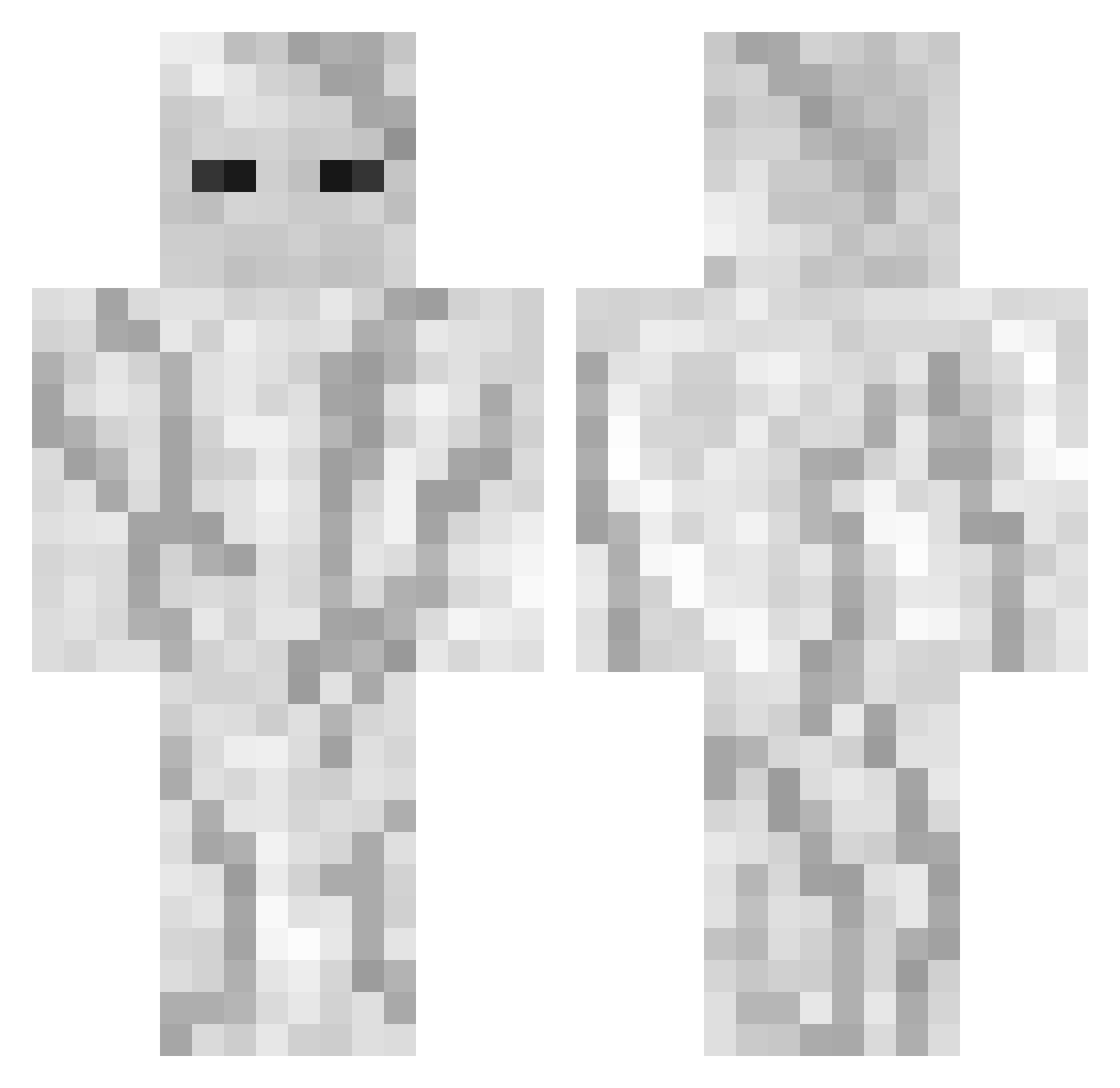 Patchinhoo Minecraft skin, front and back view