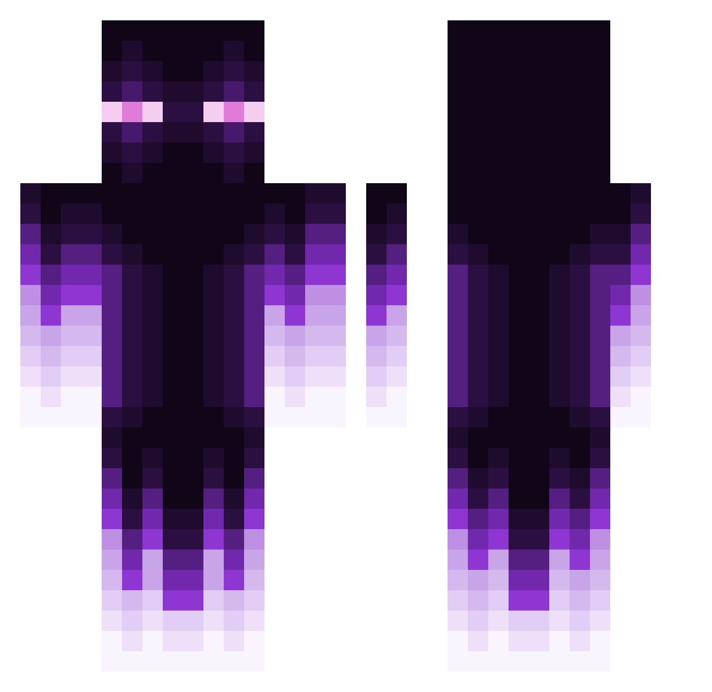 loaboii Minecraft skin, front and back view