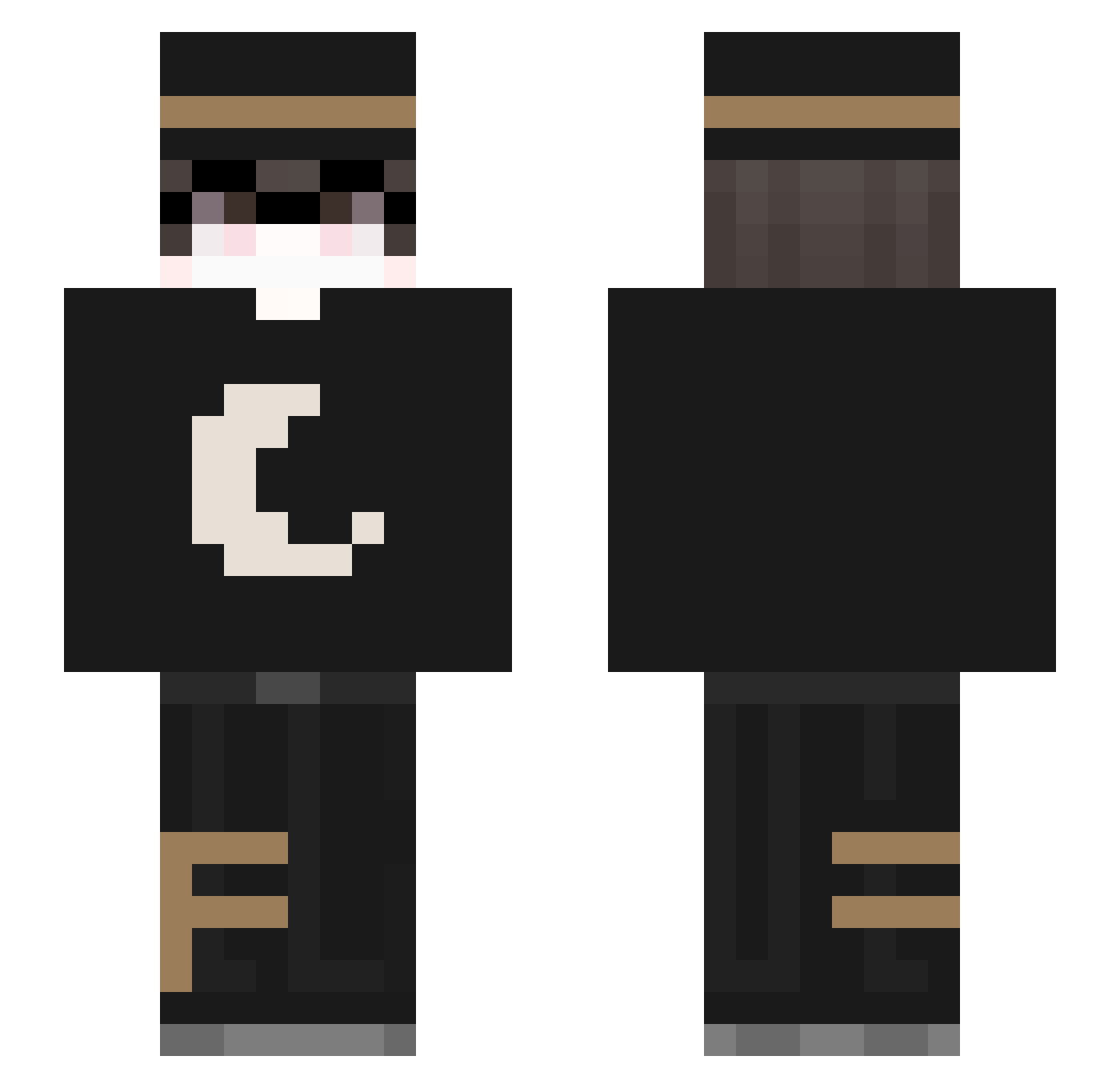 _Spalont_ Minecraft skin, front and back view