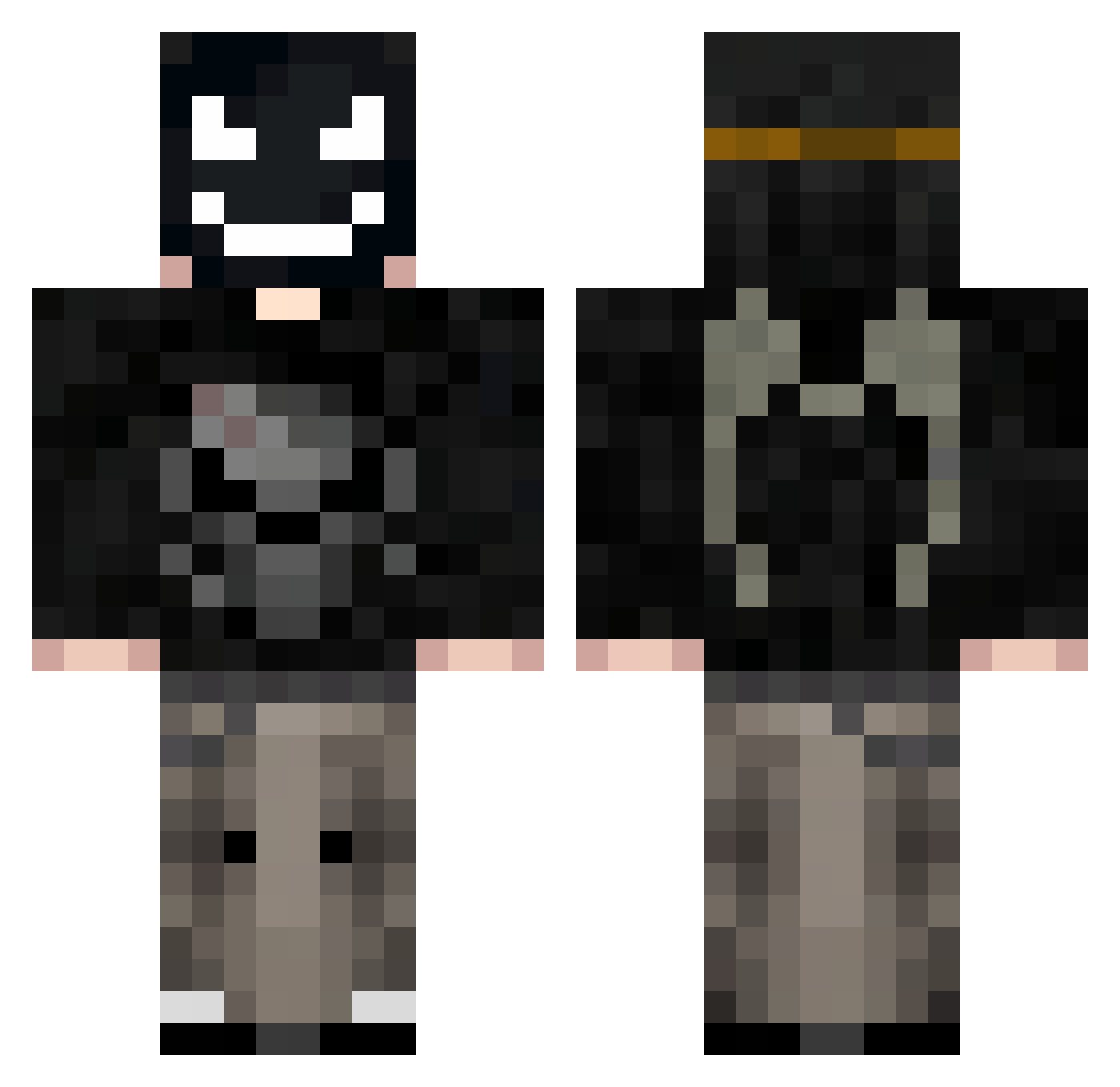 Bartigio_ Minecraft skin, front and back view