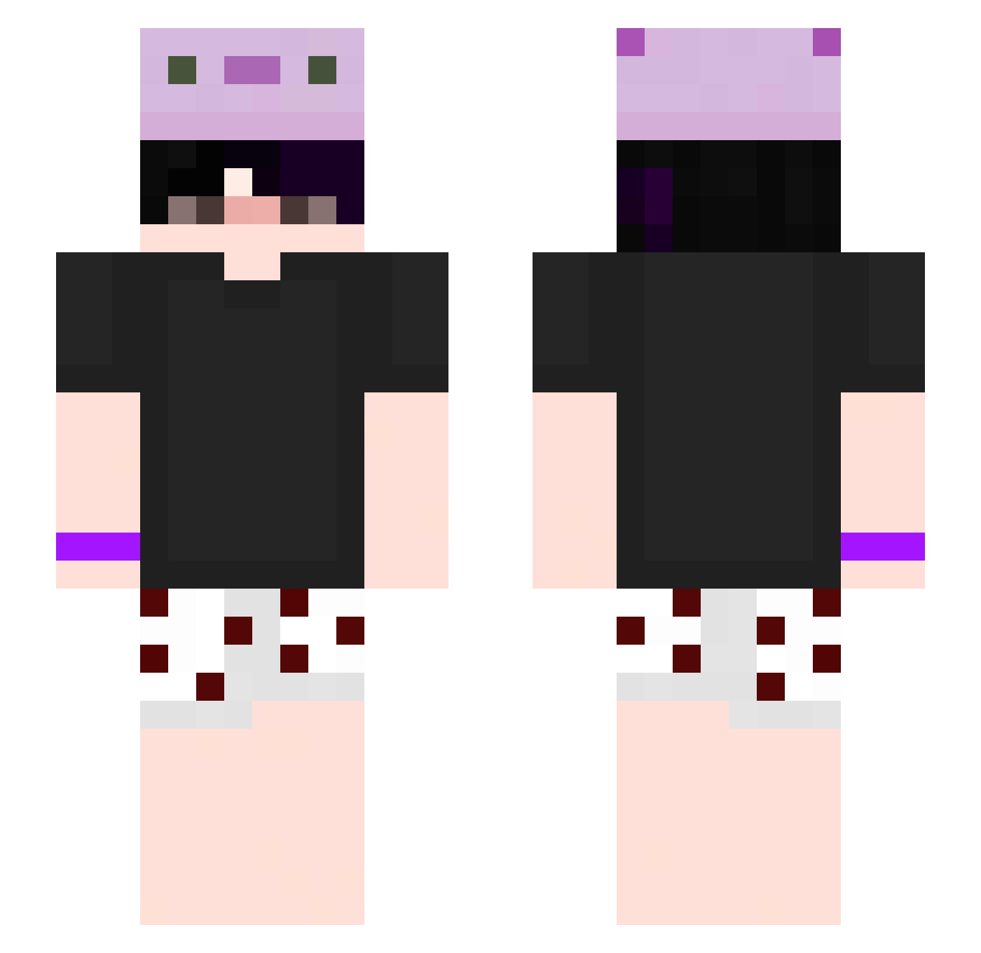 ElysiumBr Minecraft skin, front and back view