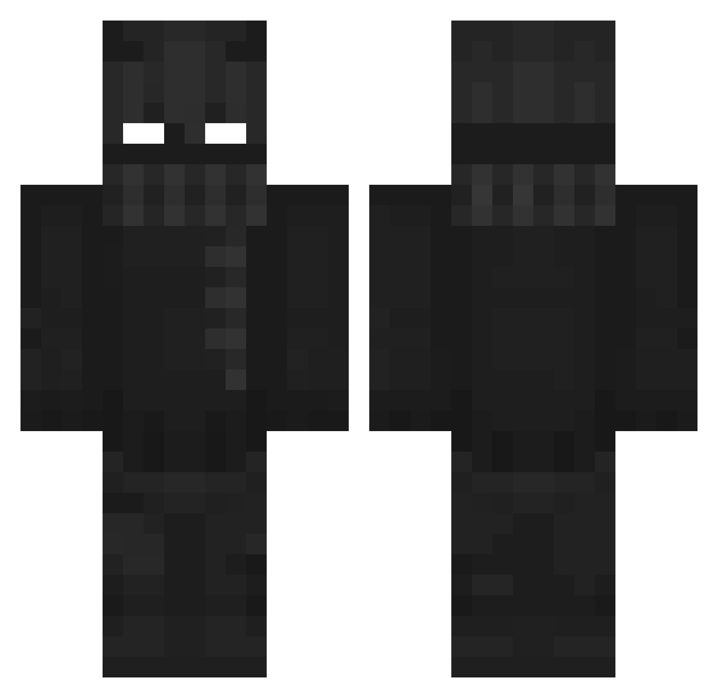 CrazyShark9377 Minecraft skin, front and back view