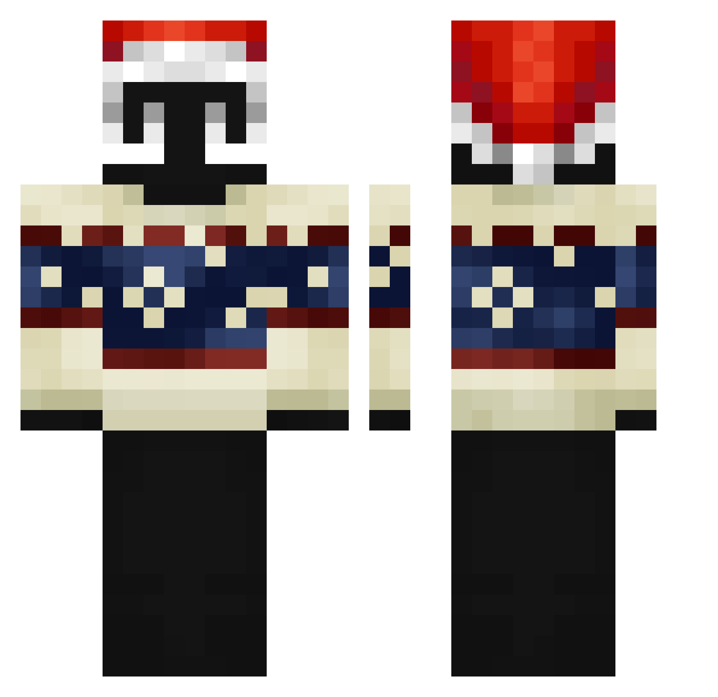 09Bibi_ Minecraft skin, front and back view