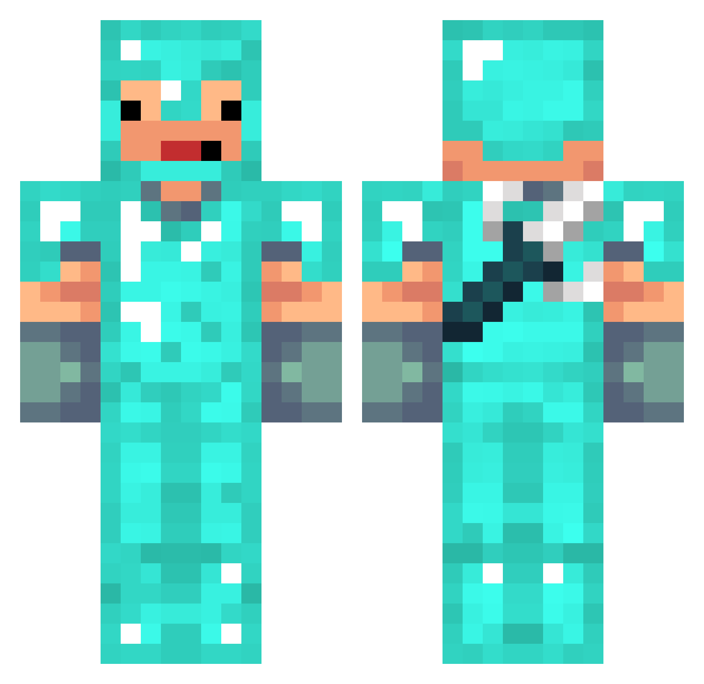 alexsis775 Minecraft skin, front and back view