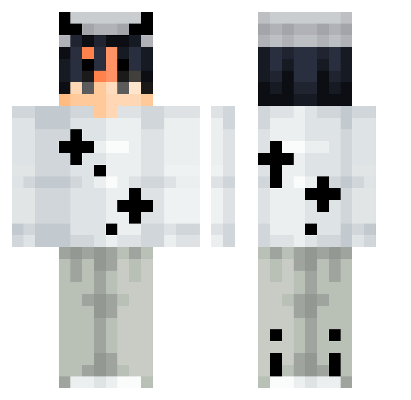SMX_HOOPS Minecraft skin, front and back view