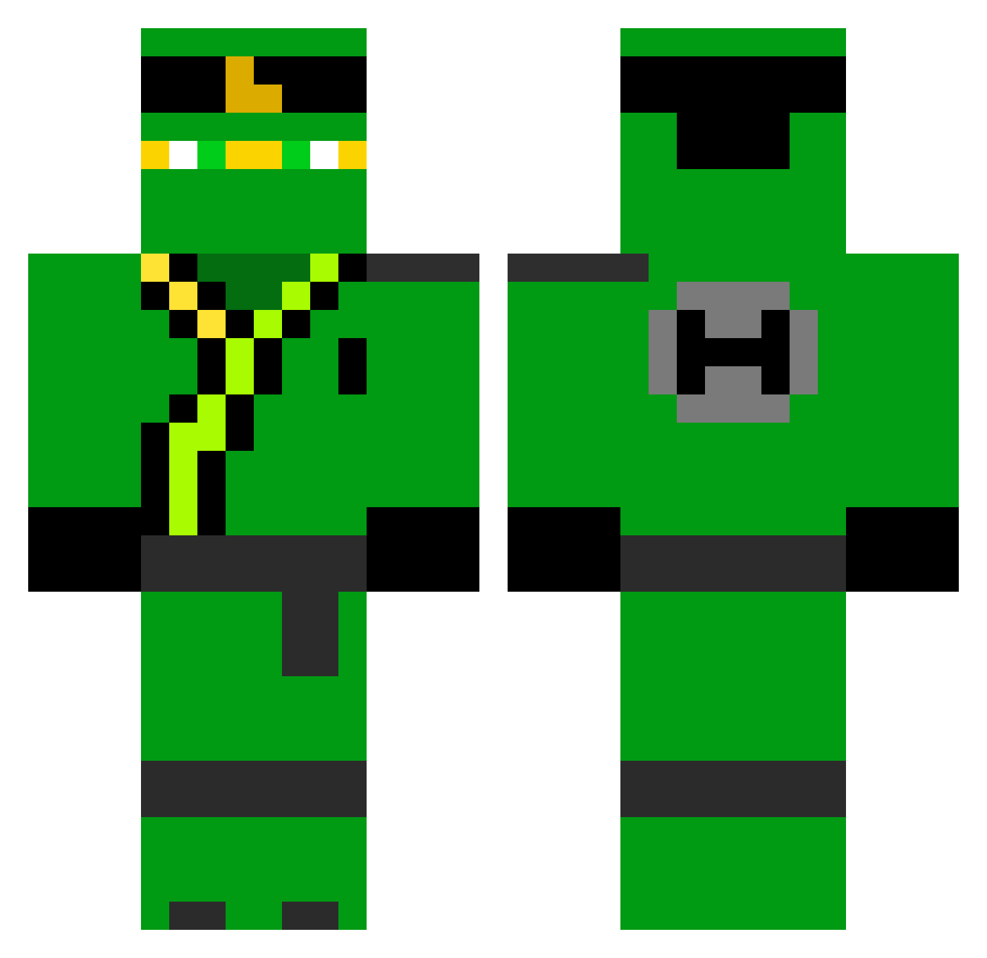 JuliusBabo Minecraft skin, front and back view