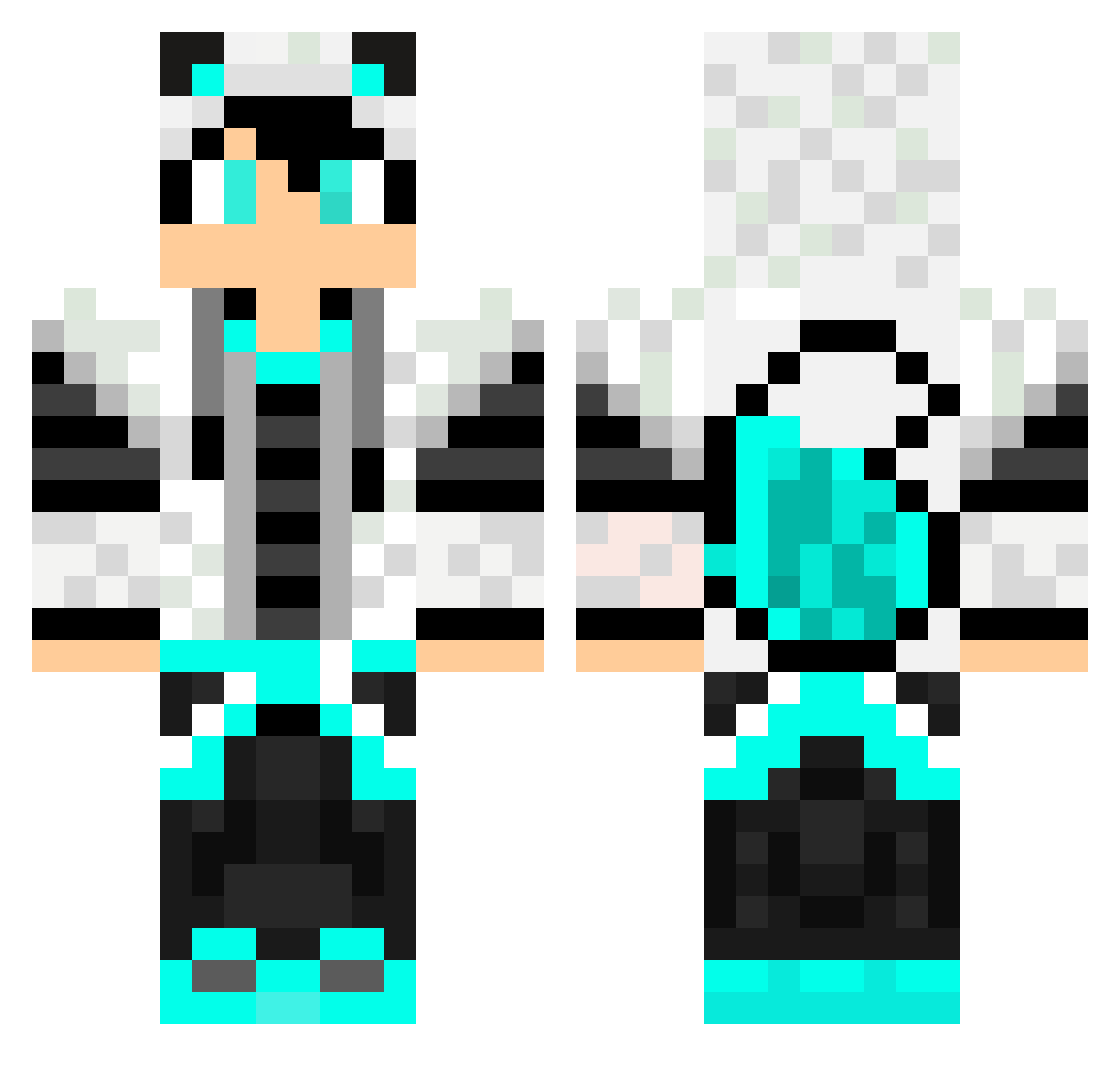 xSmagz Minecraft skin, front and back view