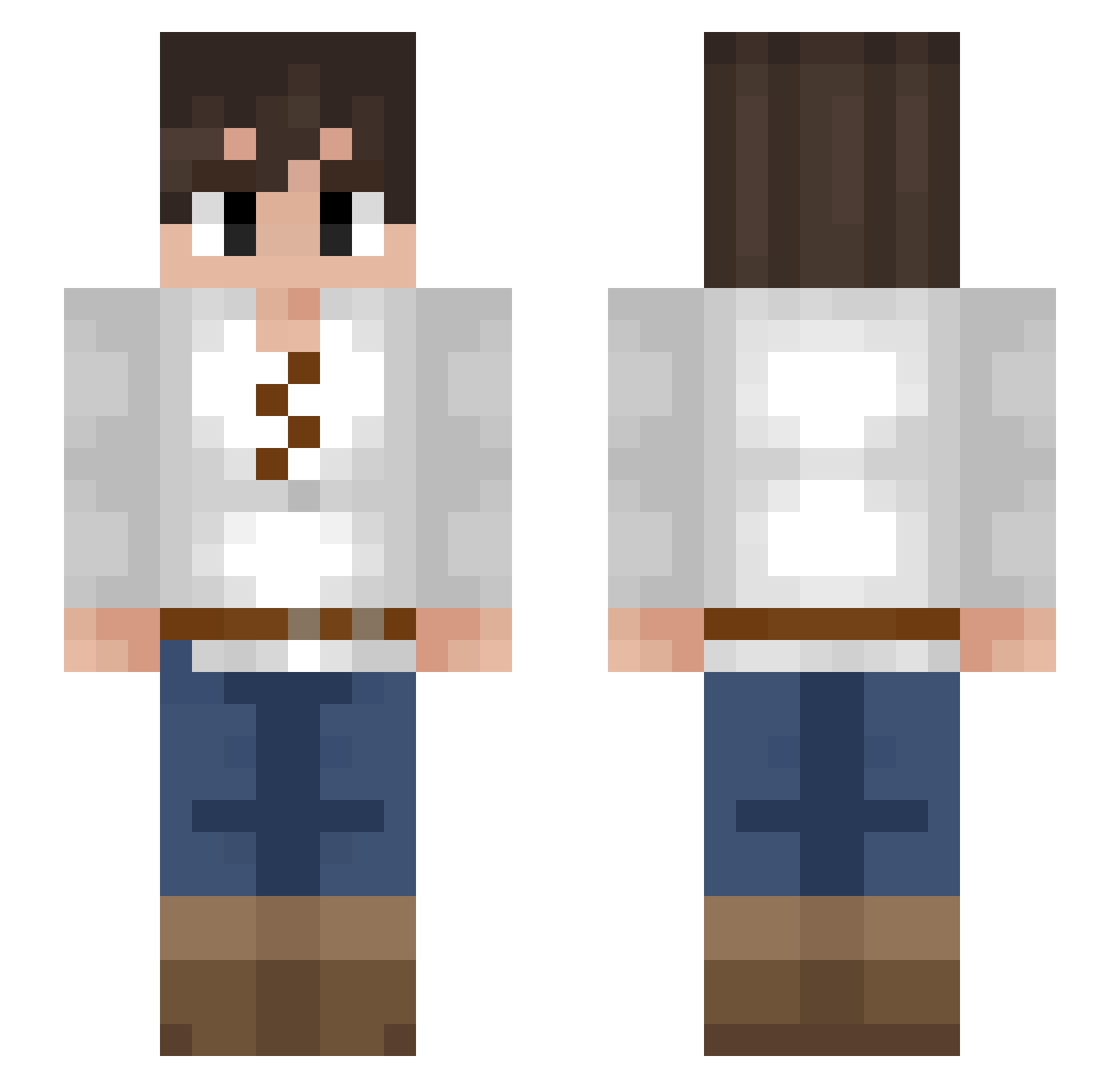 tmoneyshiesty Minecraft skin, front and back view