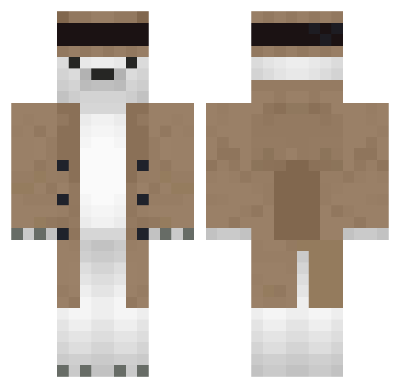 jamescampbell15 Minecraft skin, front and back view