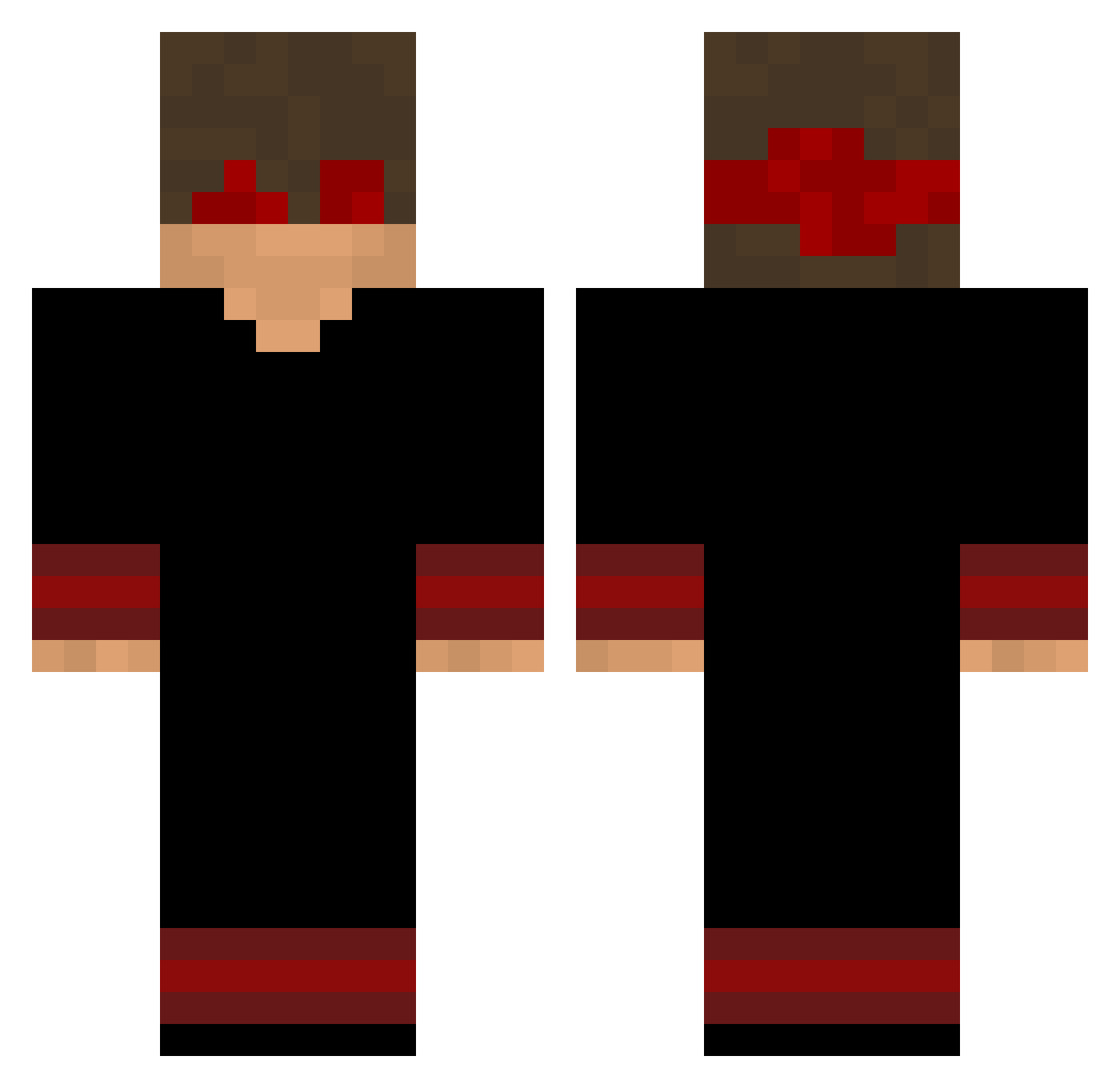 Swiftness_123 Minecraft skin, front and back view