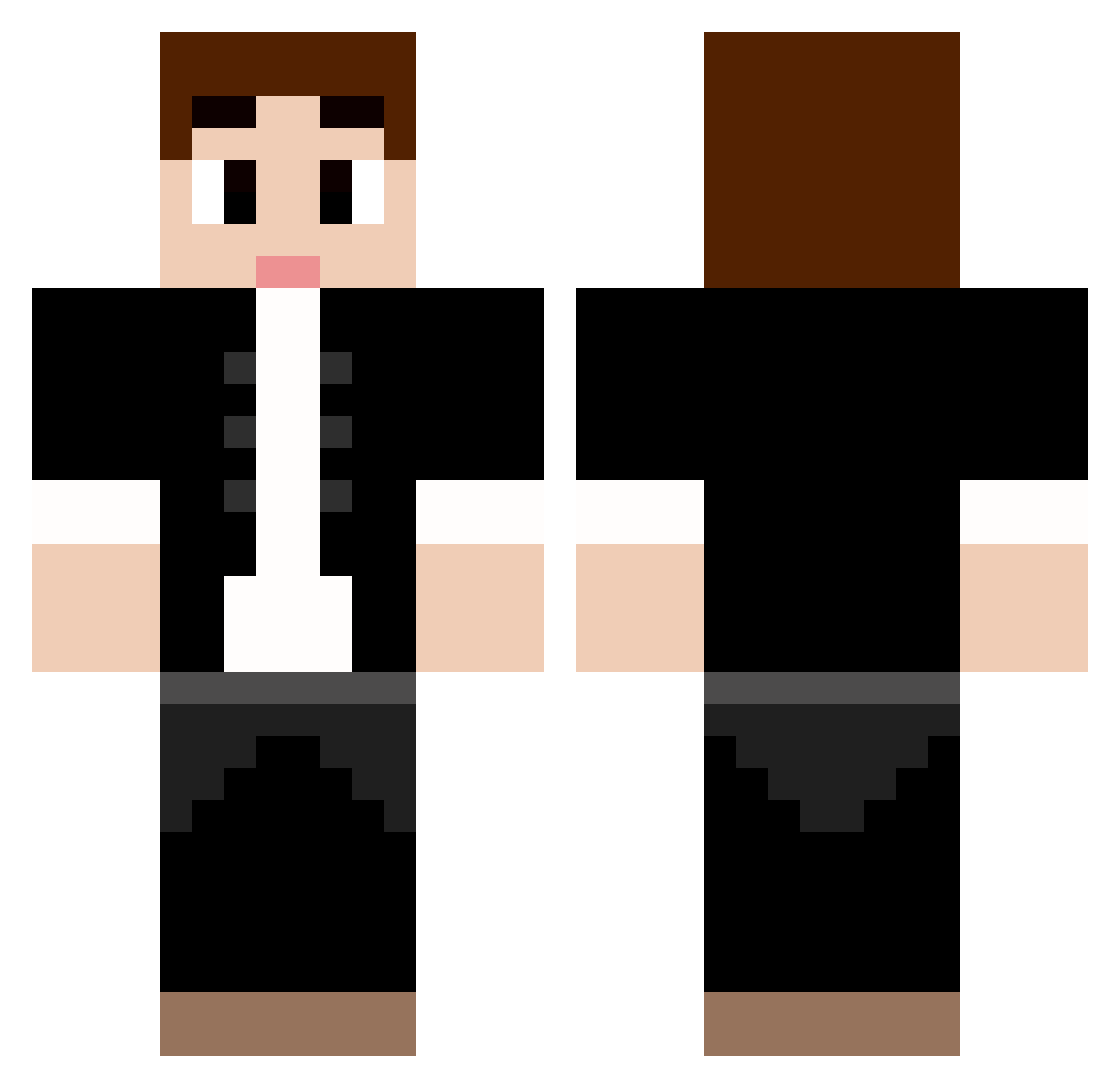 splendidness Minecraft skin, front and back view