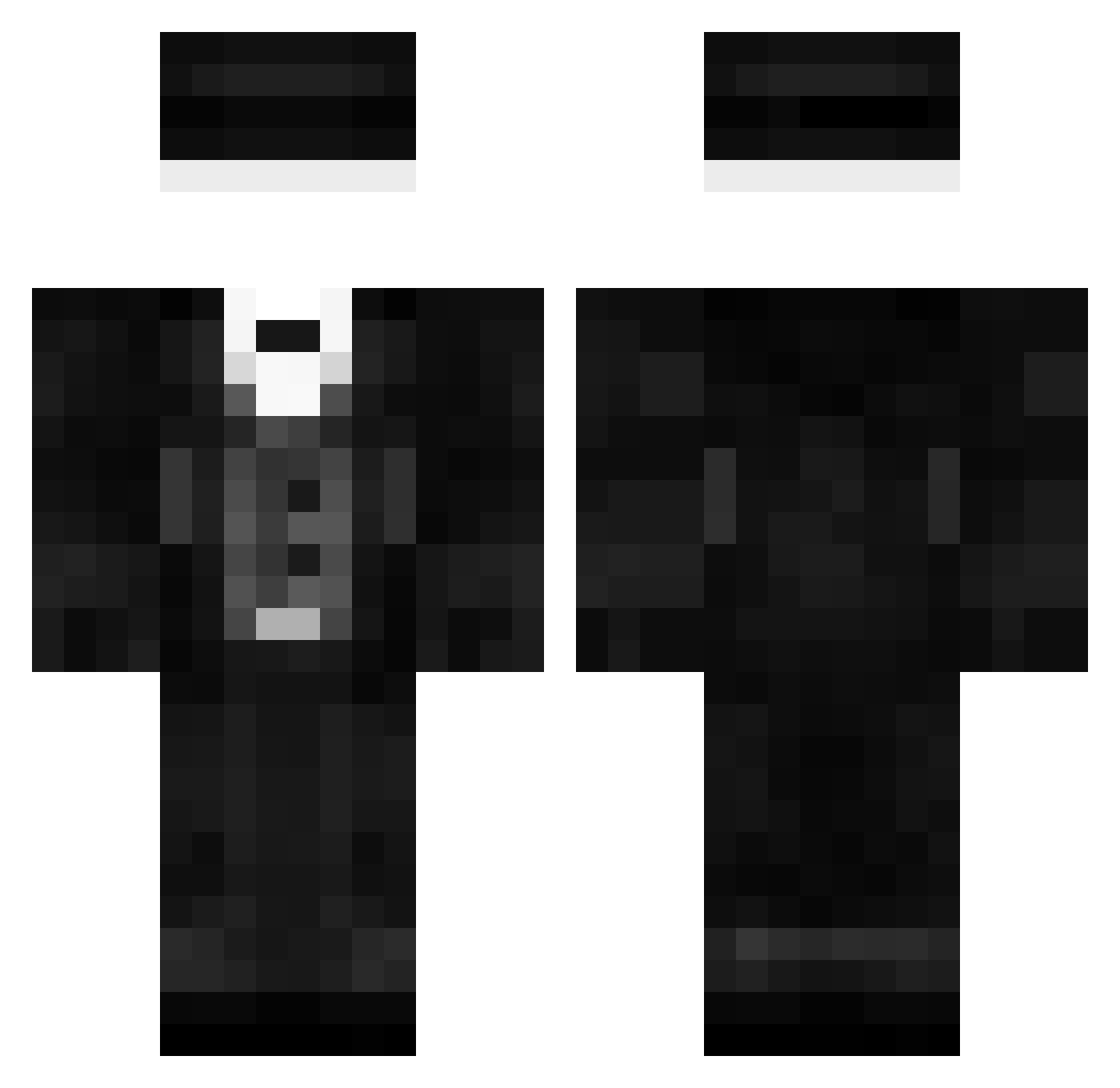 Bialy78 Minecraft skin, front and back view