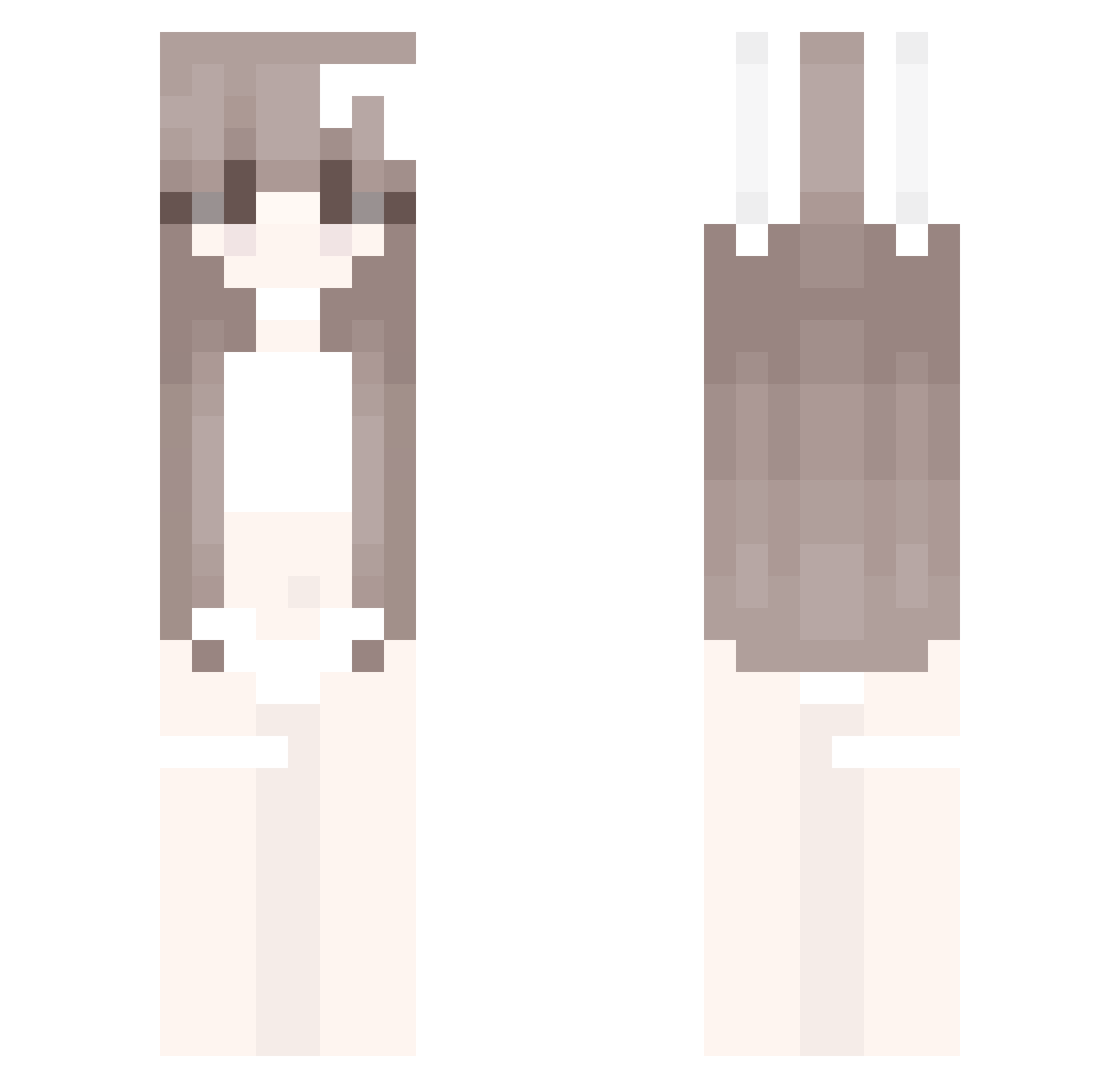 Winnie_the_POOO Minecraft skin, front and back view