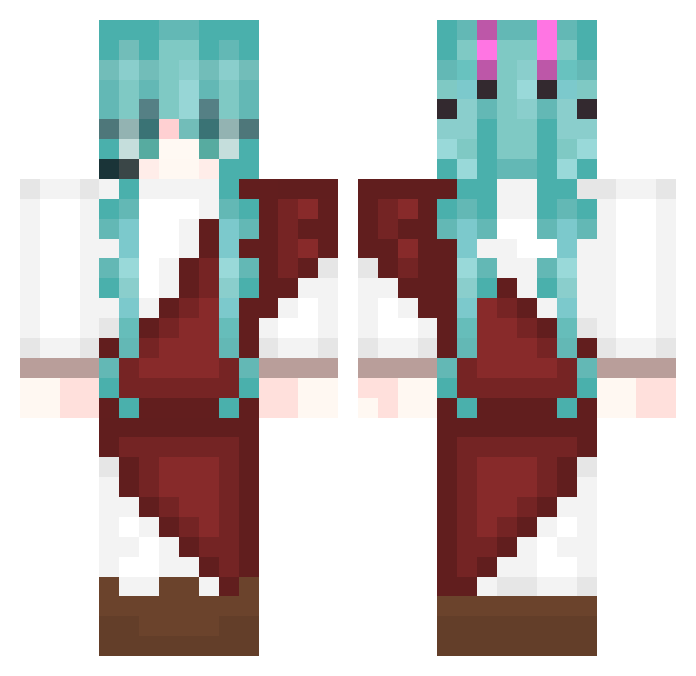 khoraaaav Minecraft skin, front and back view
