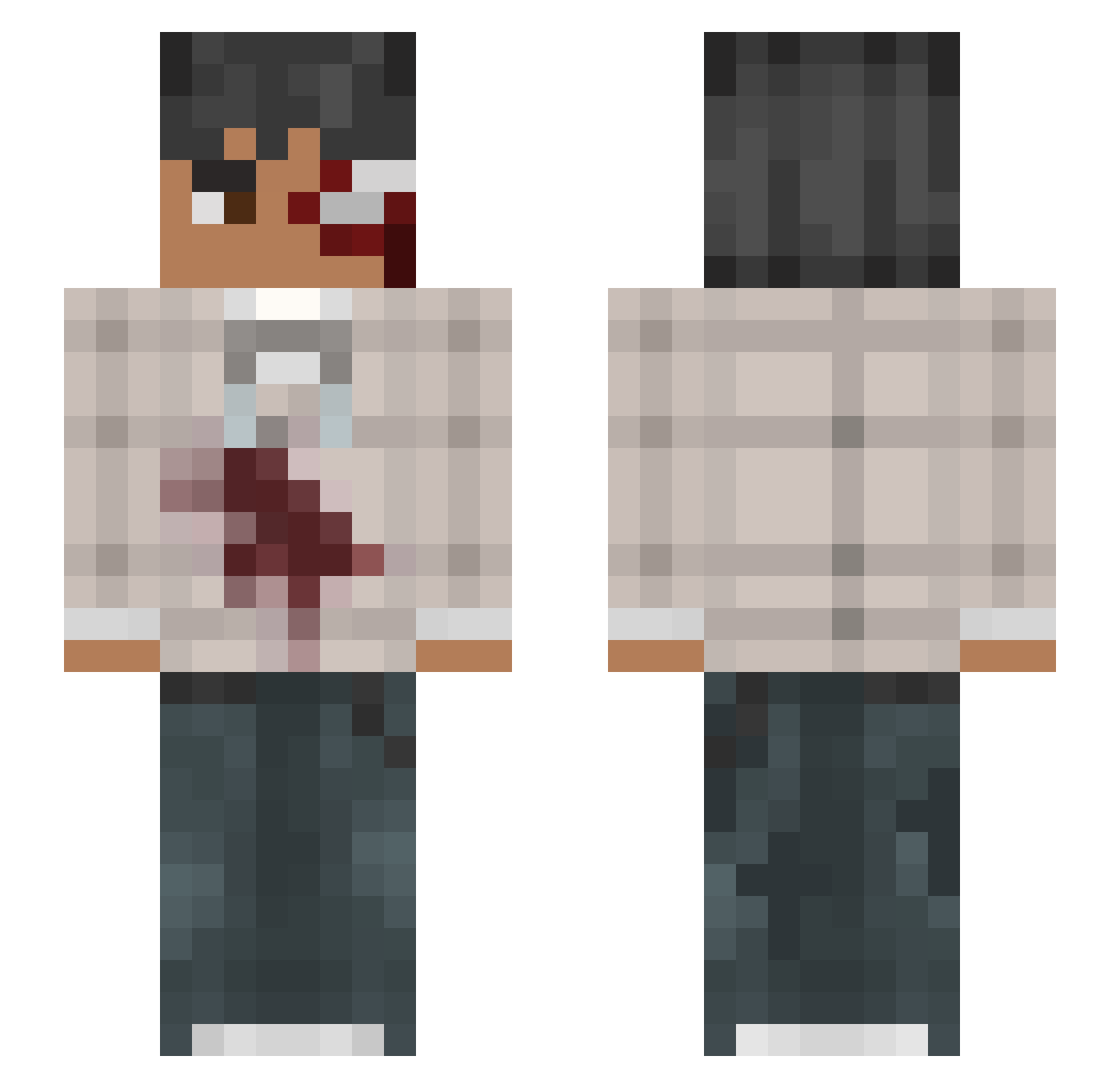 siomai_rice Minecraft skin, front and back view