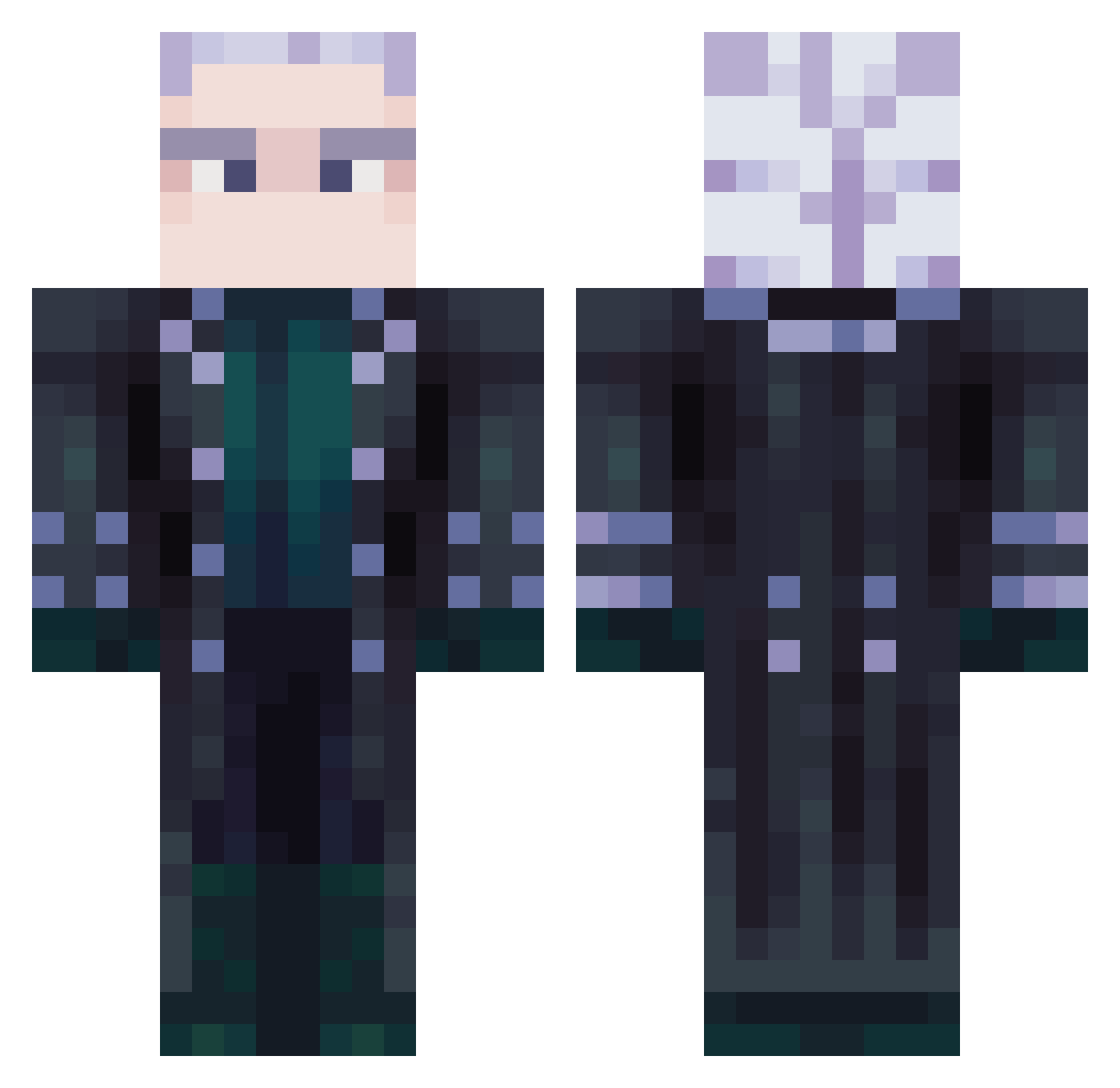 requis_1 Minecraft skin, front and back view
