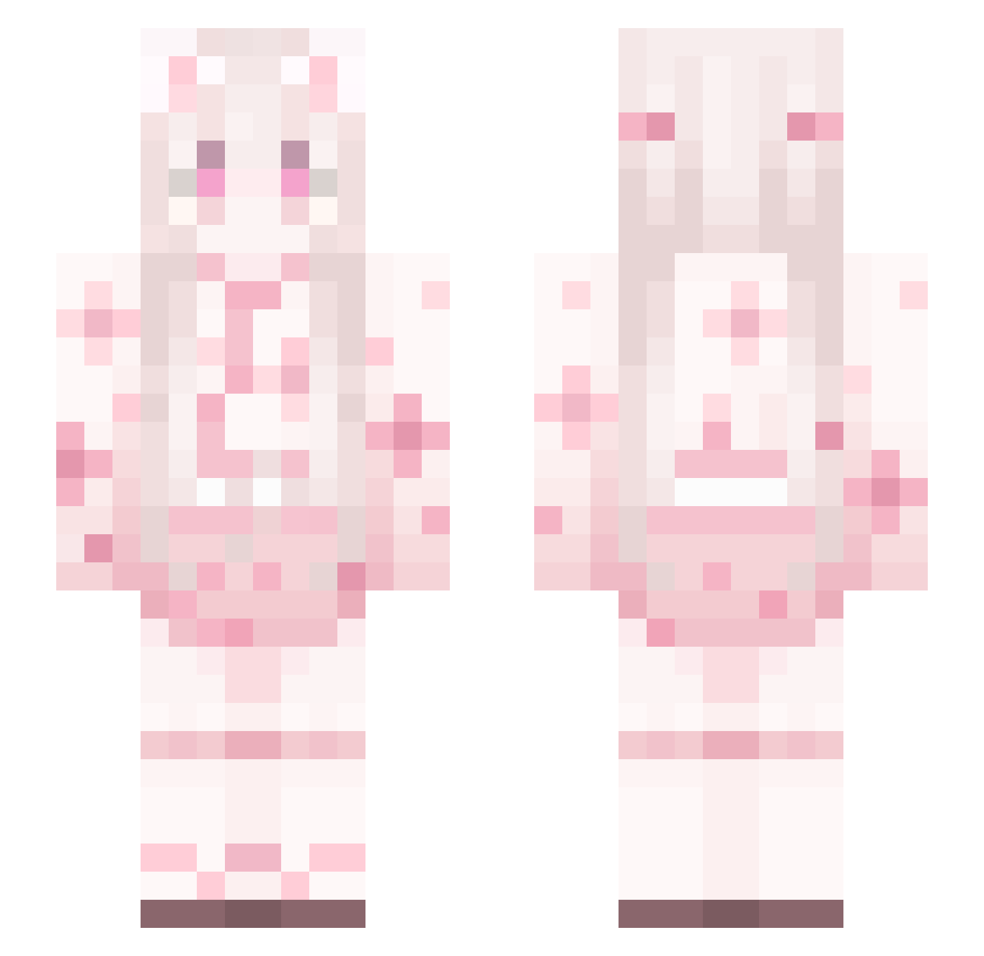 dostwo Minecraft skin, front and back view