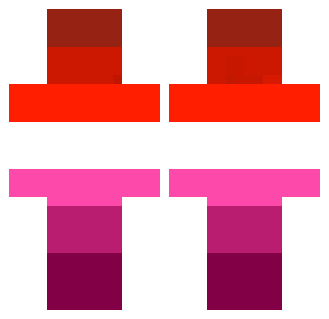 Das2much333 Minecraft skin, front and back view