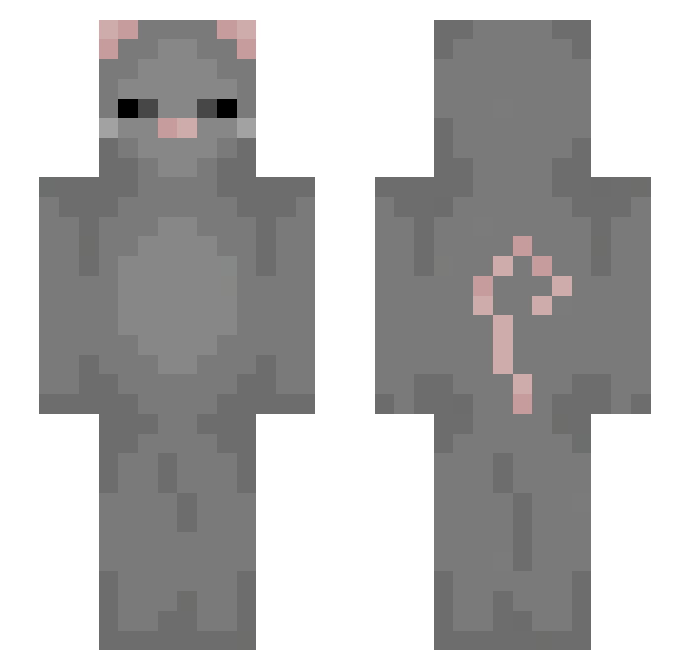 korelonfangirl Minecraft skin, front and back view