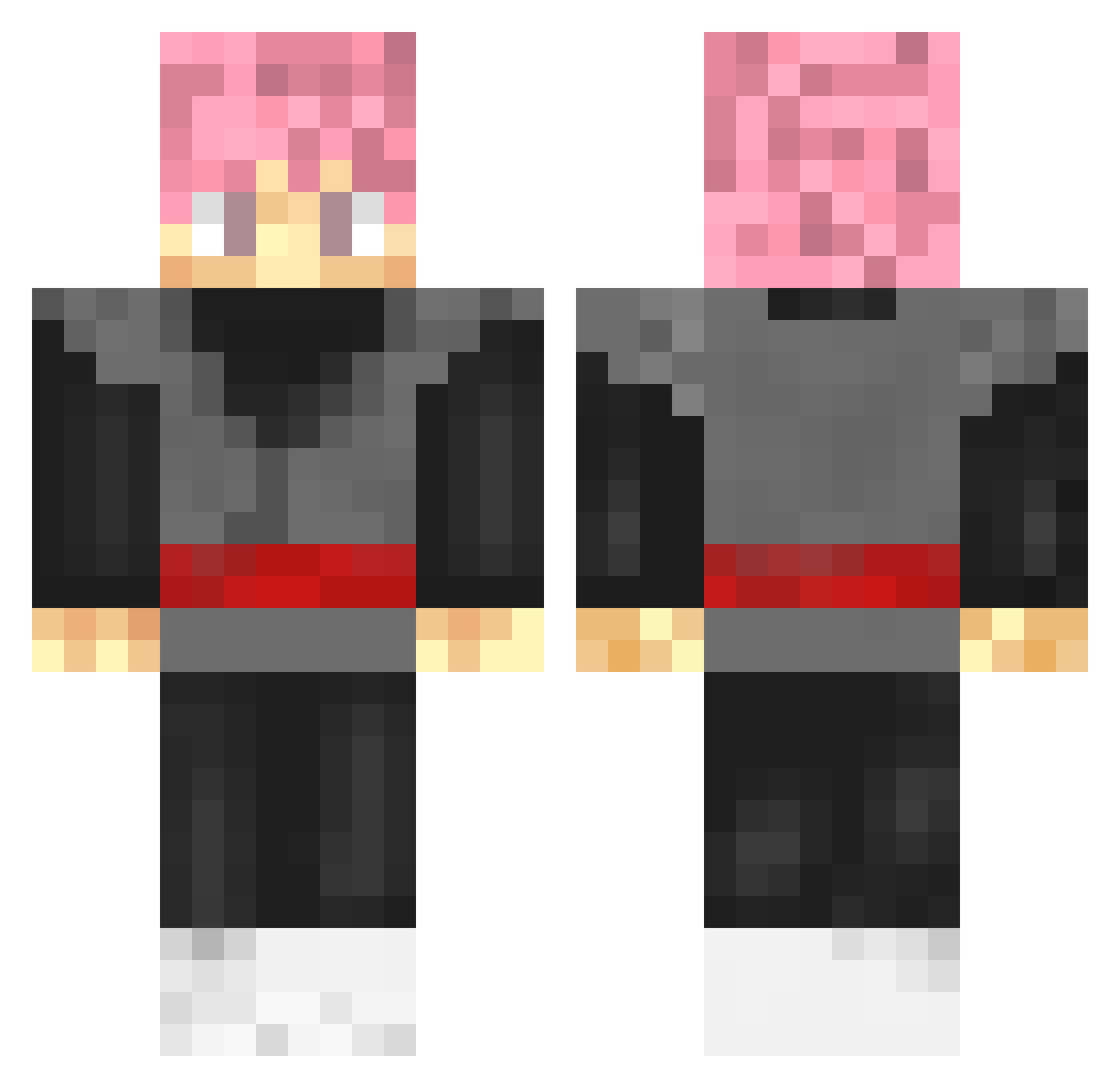 bababooey_gaming Minecraft skin, front and back view