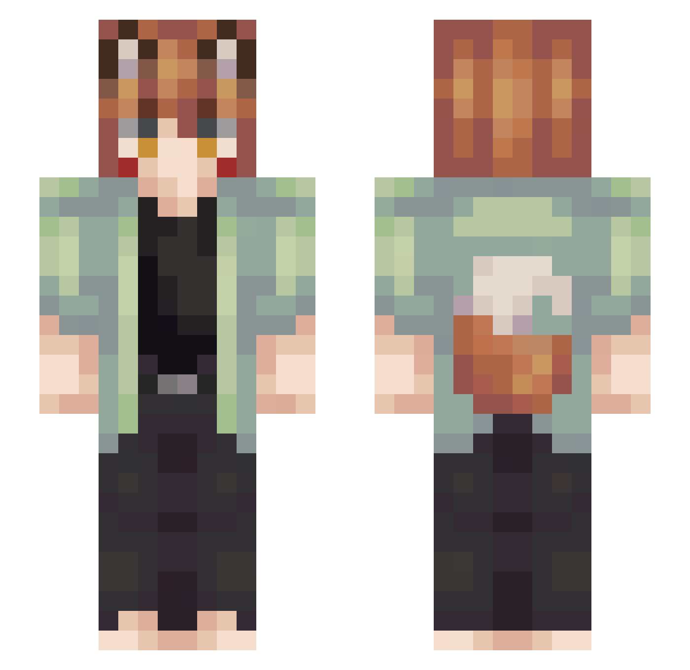 autumnyee Minecraft skin, front and back view