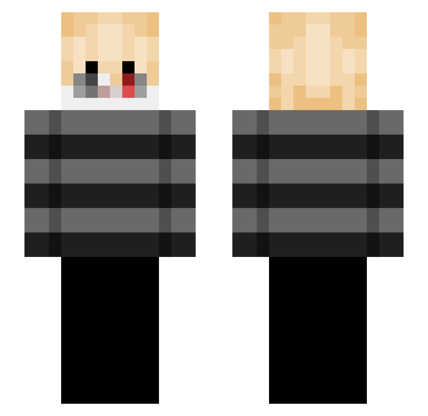 Yoo_Can Minecraft skin, front and back view