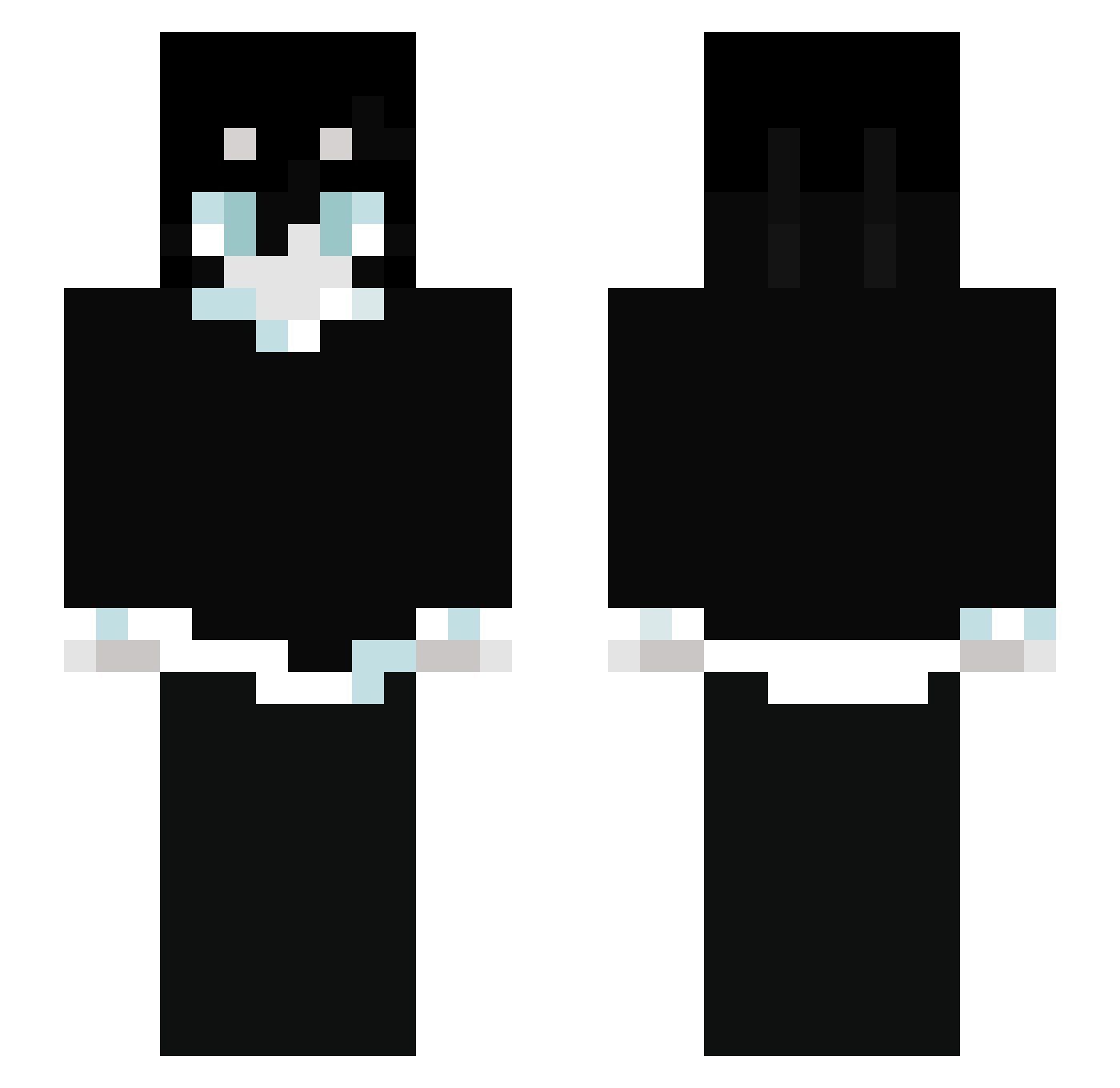 juvenilezlost Minecraft skin, front and back view