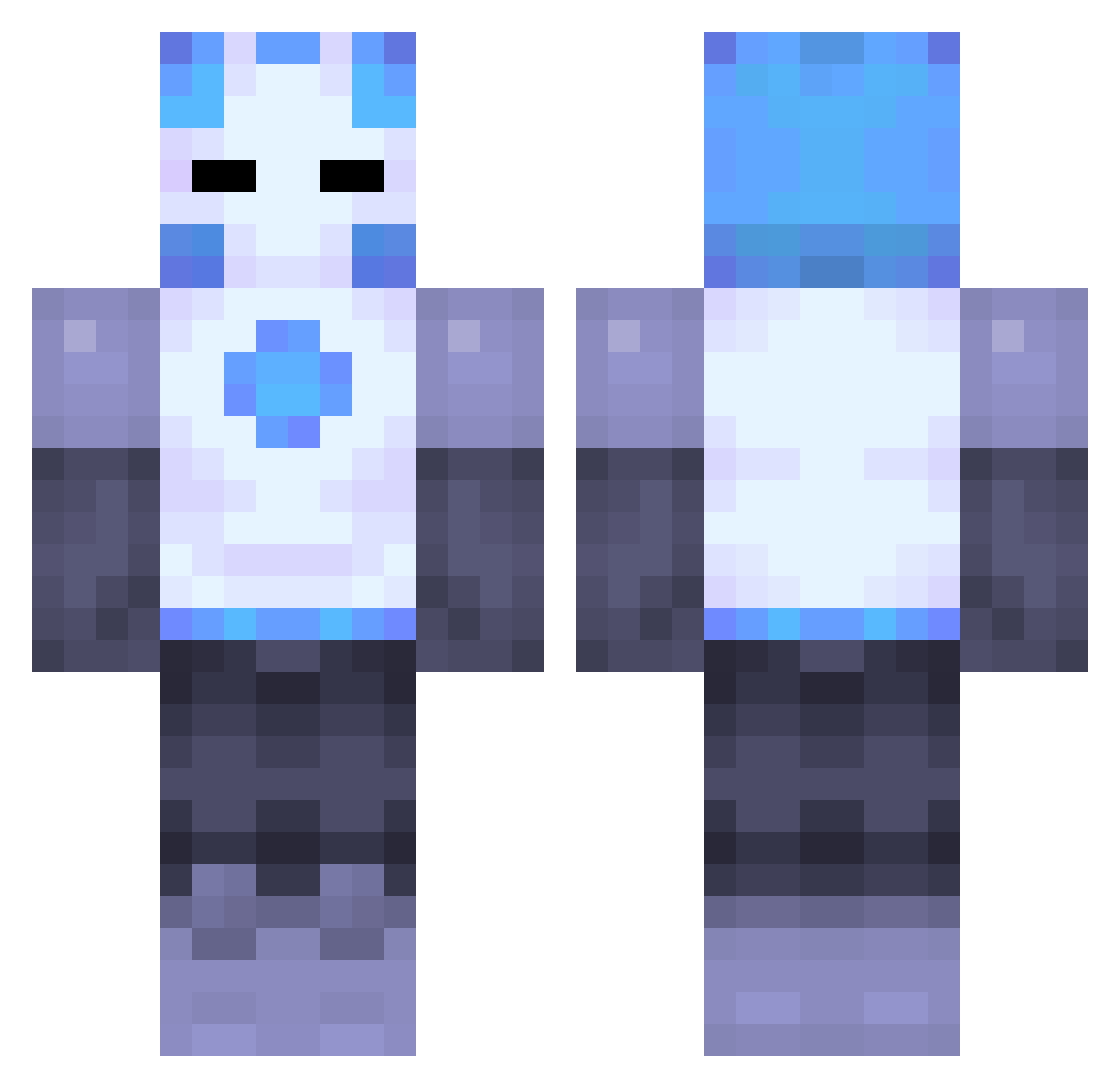 OnlyThatOPGuy Minecraft skin, front and back view