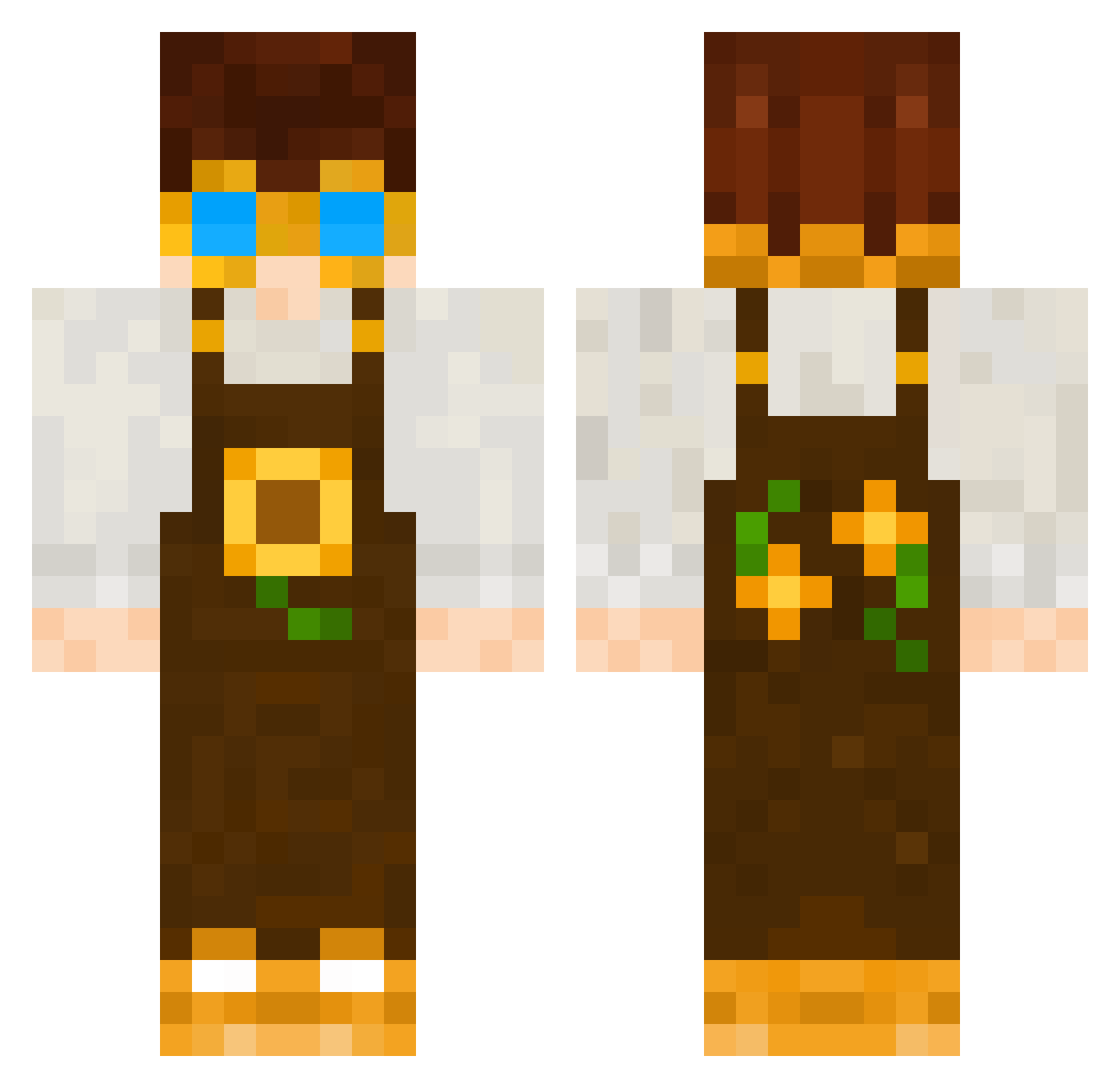 RamonPOGGERS Minecraft skin, front and back view