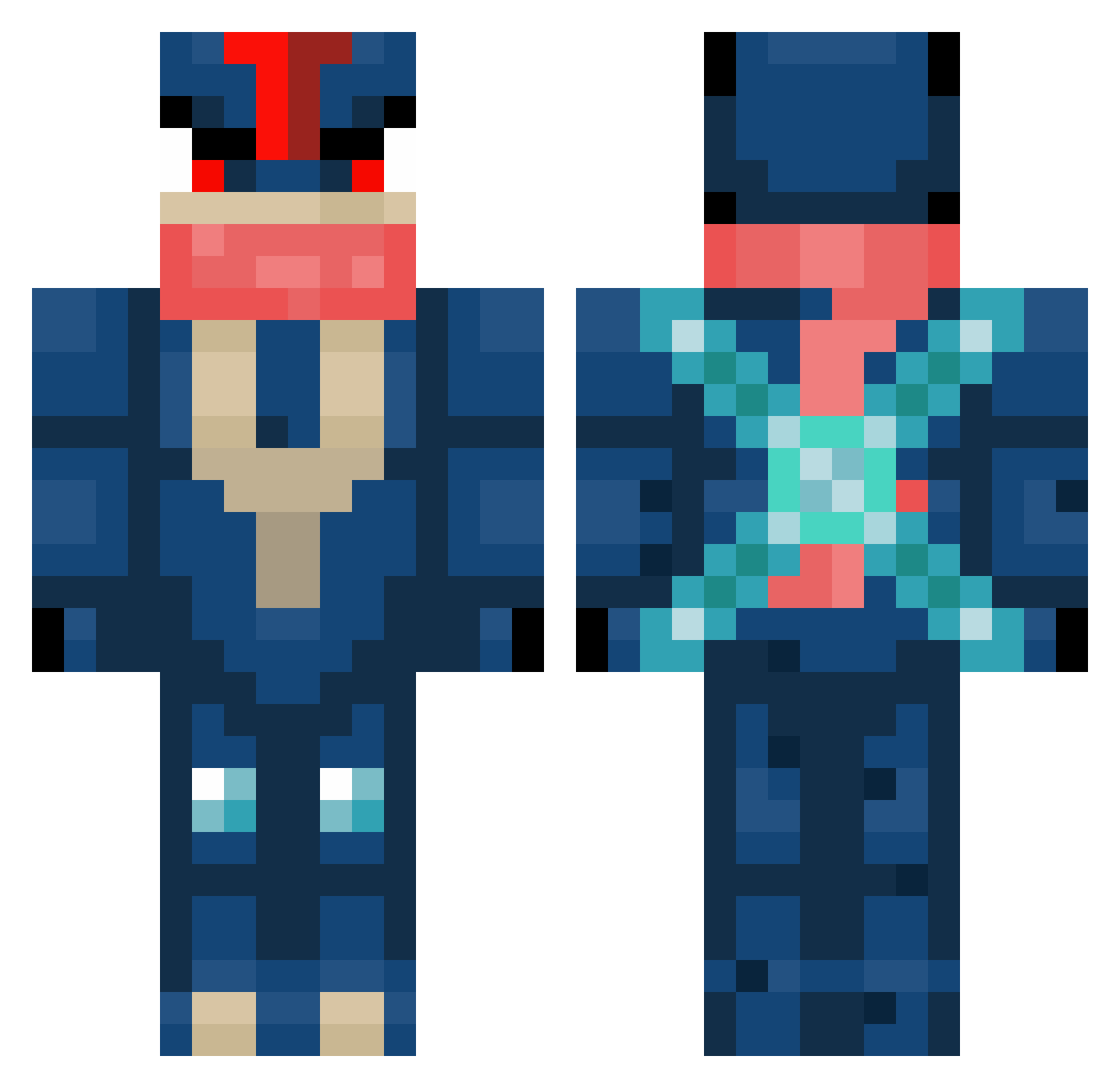 Endministrator__ Minecraft skin, front and back view