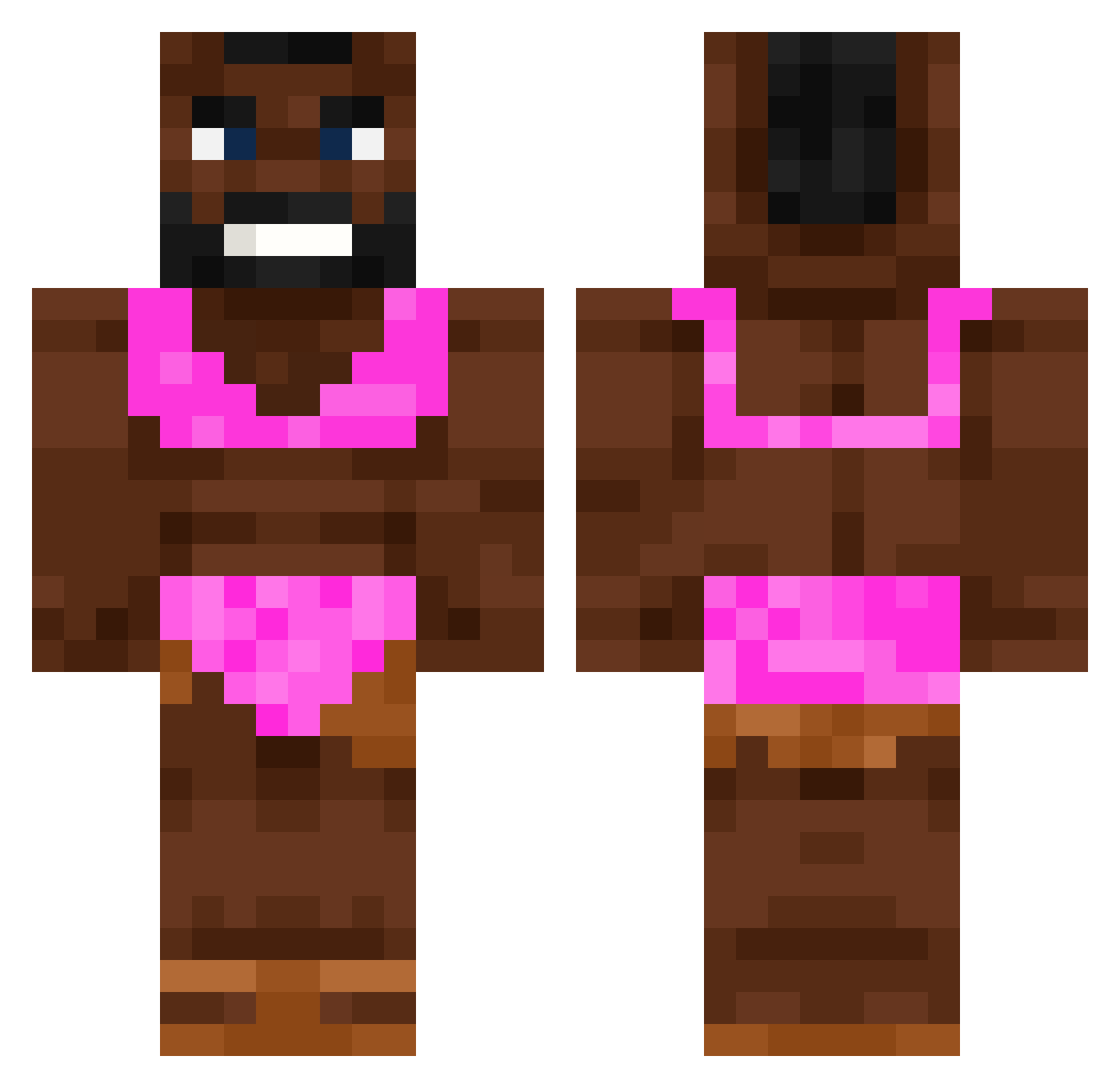 OferKesem Minecraft skin, front and back view