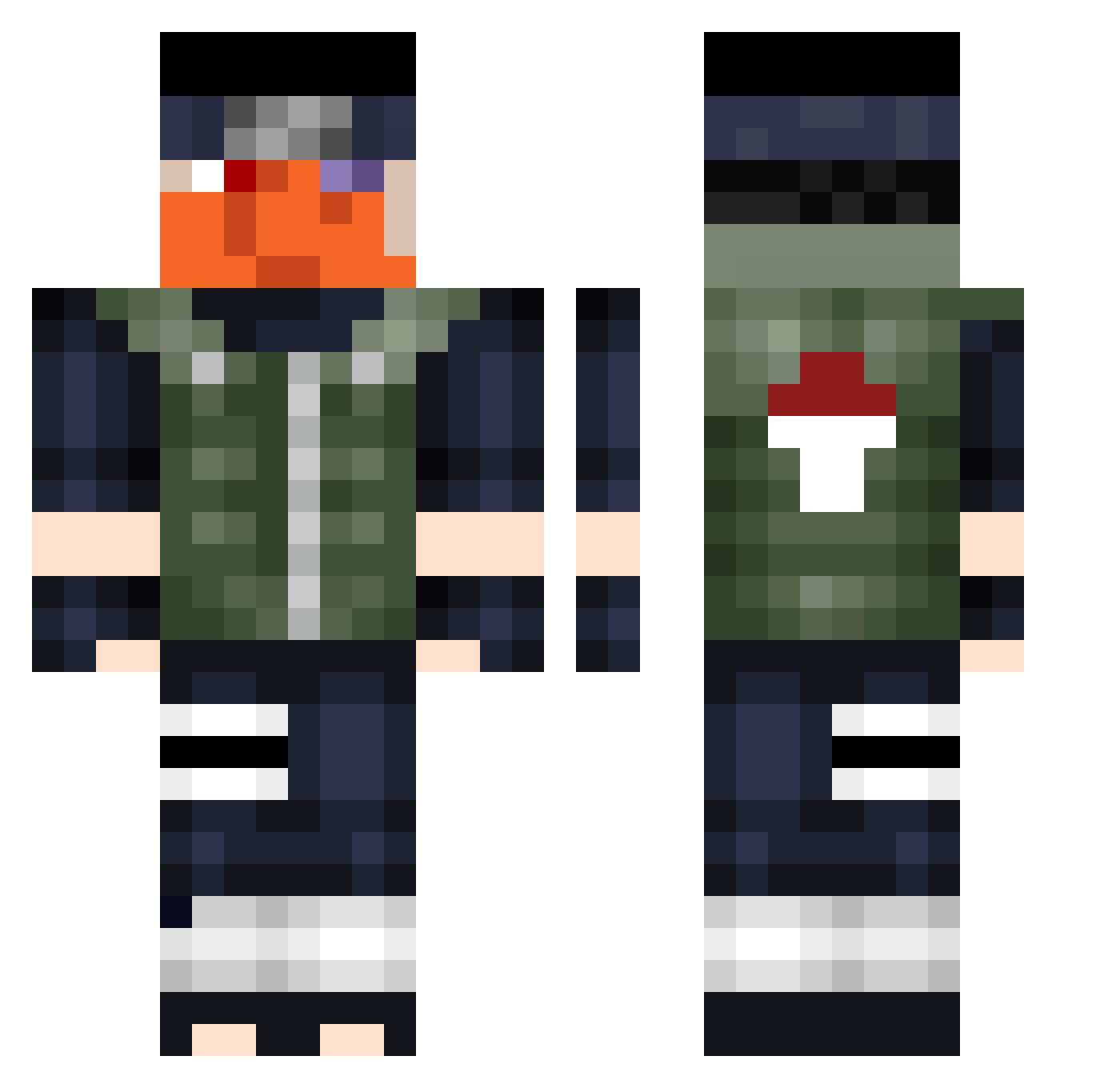 BoysForBiden69 Minecraft skin, front and back view