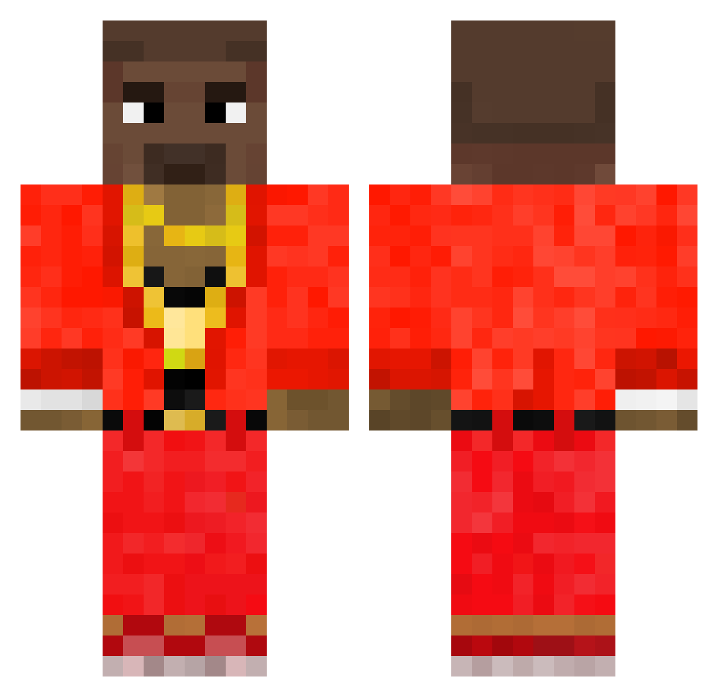 AgxHatesRosha Minecraft skin, front and back view