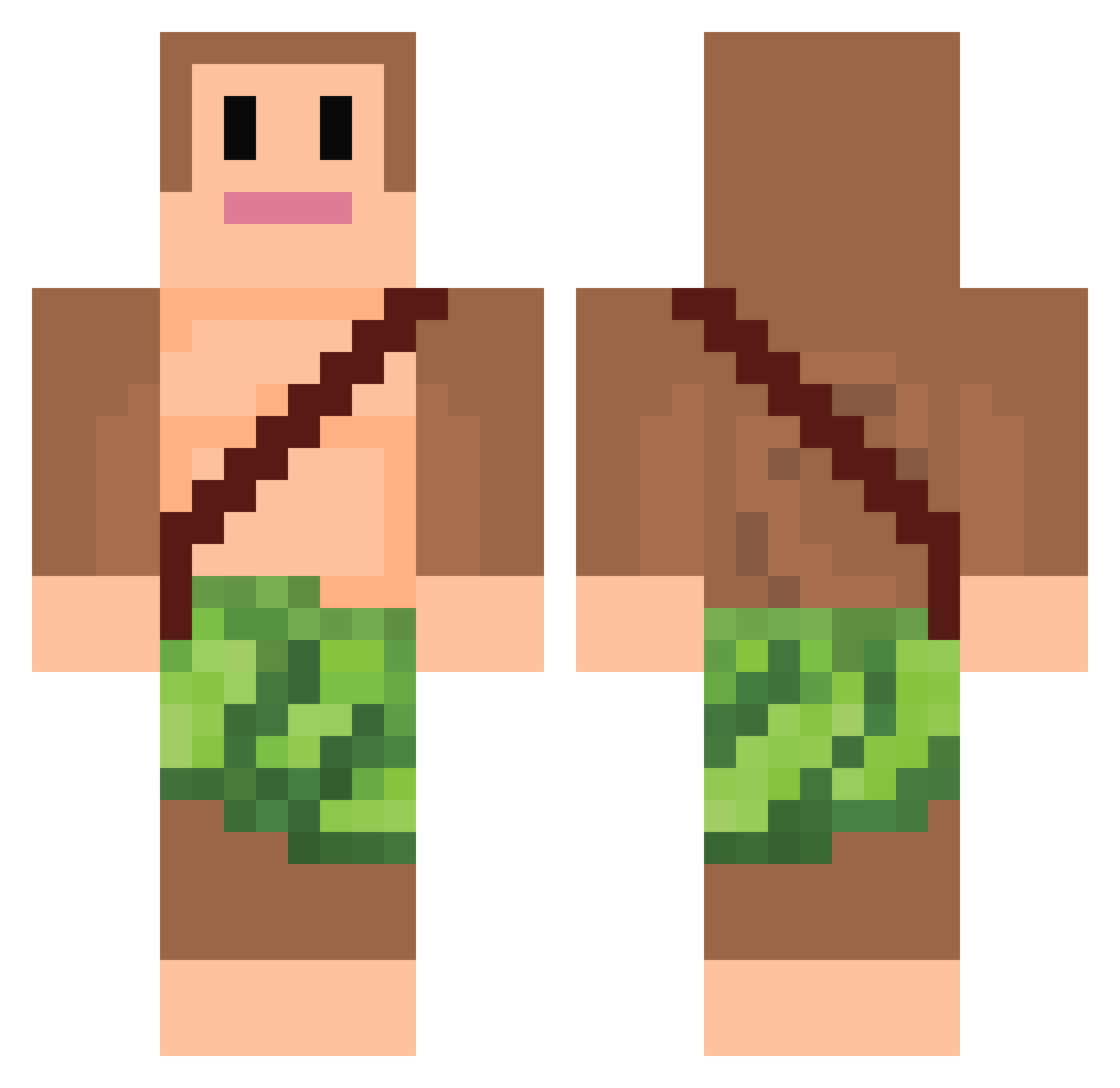 04Patovica Minecraft skin, front and back view