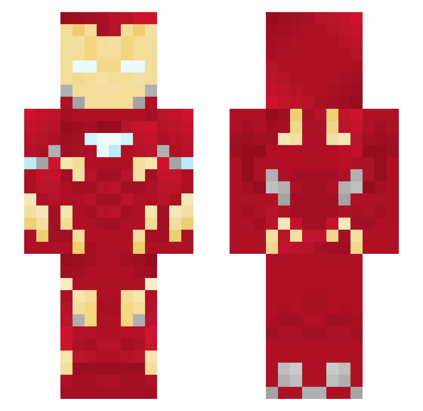 Solid789 Minecraft skin, front and back view