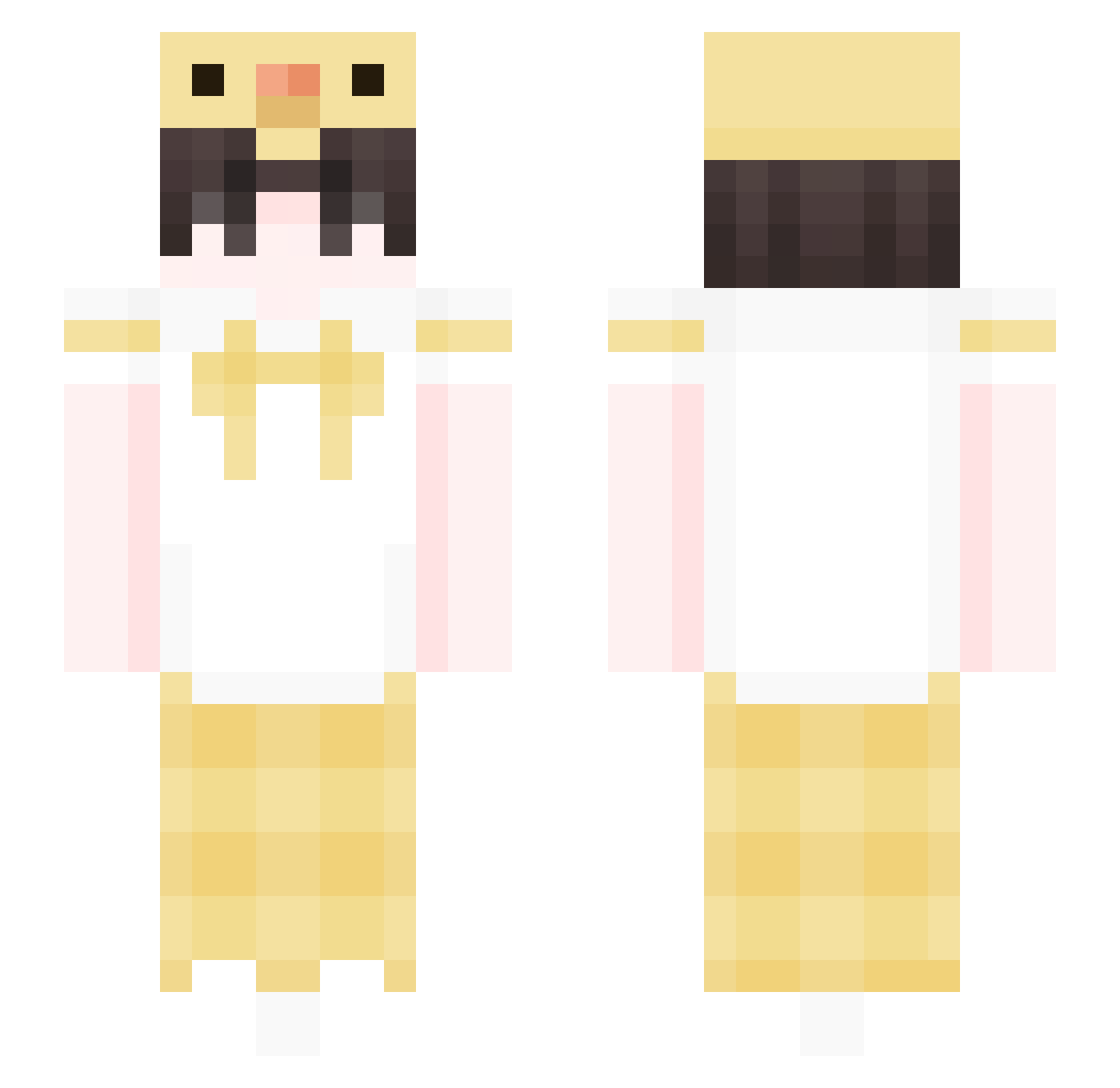 davalieri Minecraft skin, front and back view