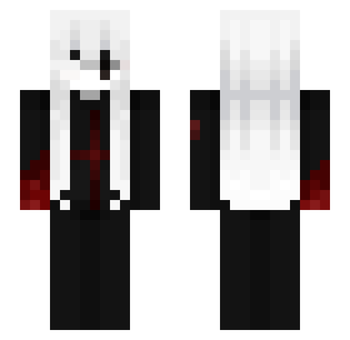 BoHong_ Minecraft skin, front and back view
