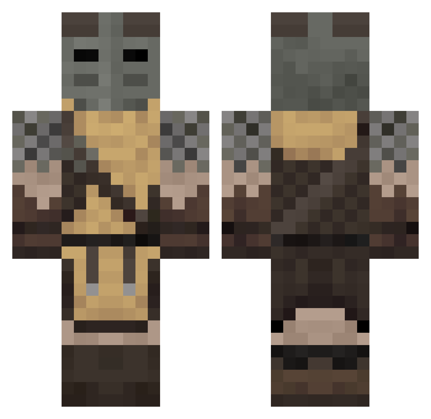 LtLogan777 Minecraft skin, front and back view