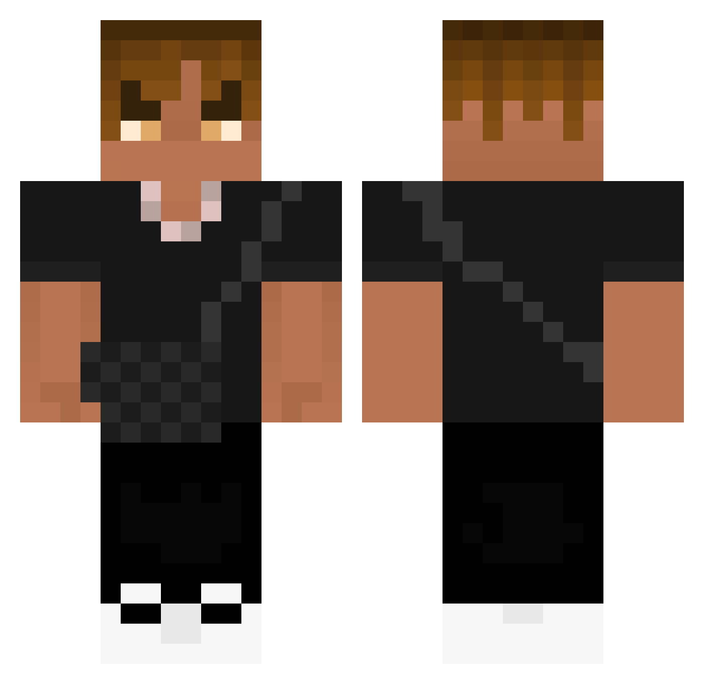 Tiploof_ Minecraft skin, front and back view