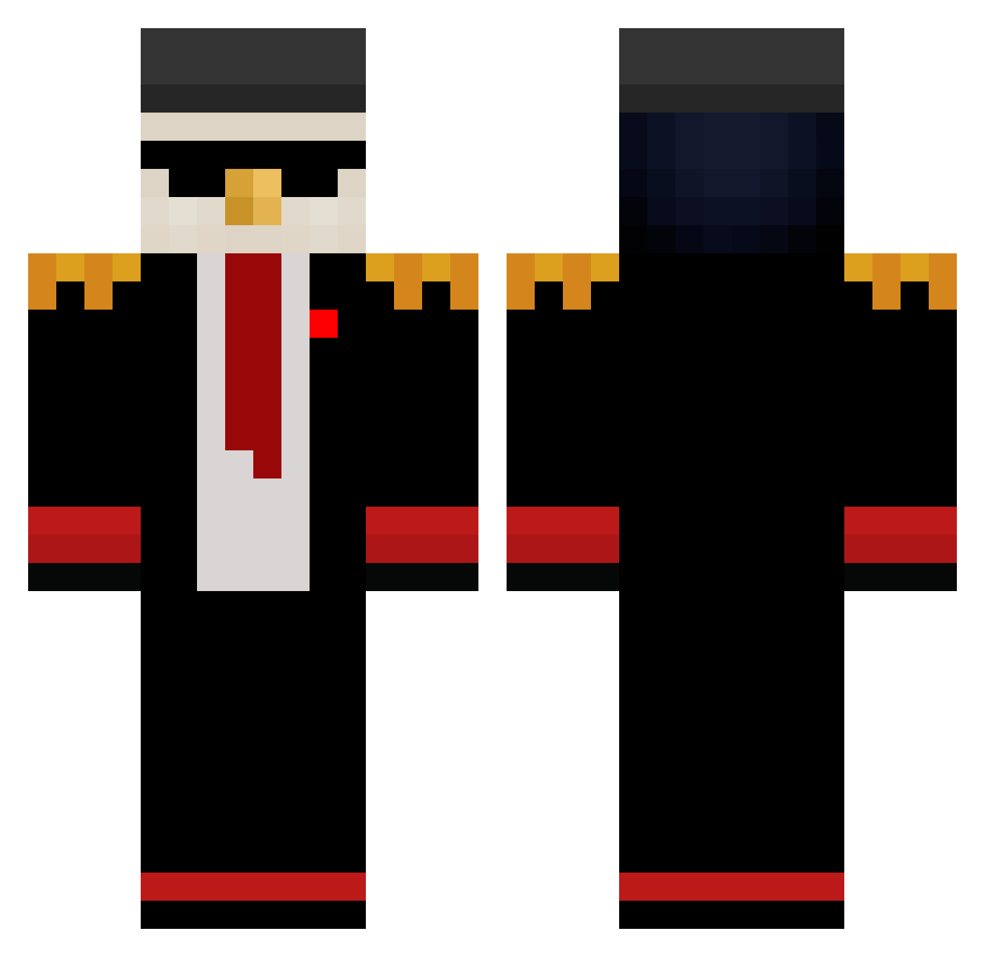 sosz6335 Minecraft skin, front and back view
