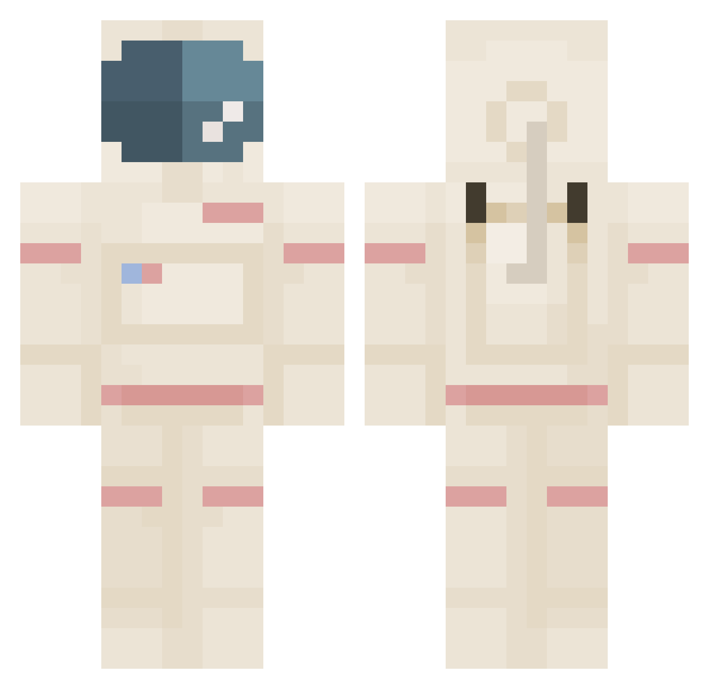 Noni0815 Minecraft skin, front and back view